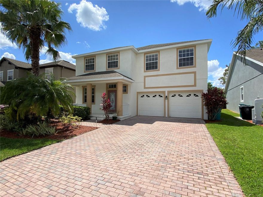 Available for immediate move in!! Spectacular home in the lovely area of Lake Nona. This wonderful home offers 3 bedrooms, 2.5 bath and a huge bonus room on the second floor!! The first floor offers tile and wood laminate floor throughout w/butler pantry, formal living and dining, half bath, spacious open kitchen w/ bay window and dinette. The second floor is where you will enjoy your spacious master suite with enough room for a separate living area, walk in closet, and huge ensuite bath. In addition, the second story offers a large bonus loft, two guest bedrooms and the second full bath. This home also pays attention to detail with tray ceilings in the formal dining area, the kitchen has Corian countertop, center island, and stainless-steel appliances. You can also enjoy the tranquil view from your covered patio! Located within all A rated schools. This beautiful home is located within close proximity to the booming Lake Nona medical city, VA hospital, Nemours hospital, USTA tennis facility, UCF medical school, KPMG, Amazon Fulfillment Center and near the Orlando International Airport. Conveniently close to SR-417 and SR-528.
