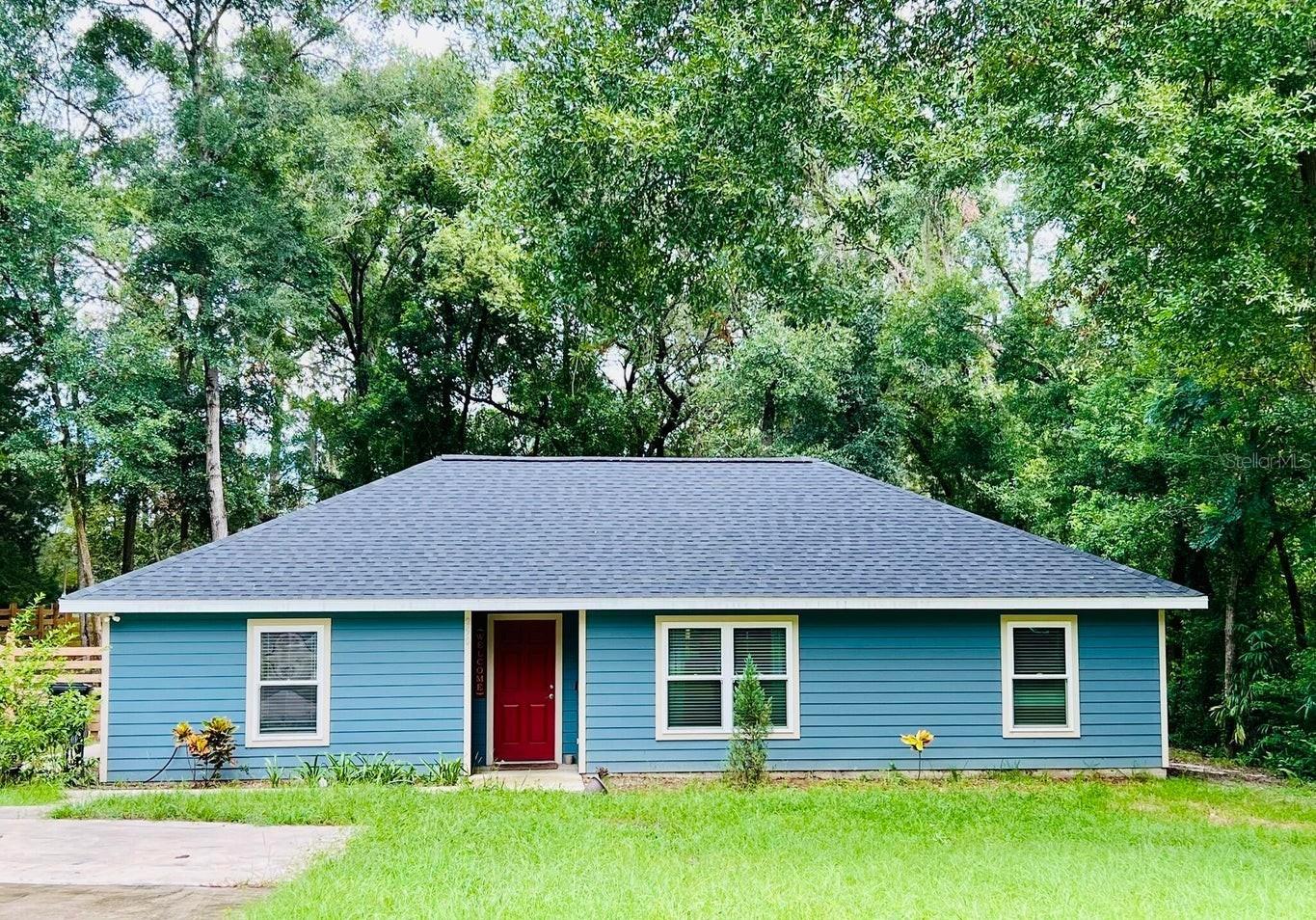 PRICE IMPROVEMENT & 4.5% FHA ASSUMABLE MORTGAGE! Don't miss this Charming 3-Bed, 2-Bath Home - Walk/Bike to Lake Geneva Park & Keystone Beach/Geneva Jungle and downtown Keystone! This beautiful home, built in 2022. is situated in the heart of Keystone Heights, and just blocks from Keystone High and Elementary schools, and several neighborhood churches. The outside features include: a fenced backyard with a beautiful wooden gazebo just steps from the kitchen - perfect for grilling! You will love the 10' x 14' man/she shed with a 104 sq ft loft - great for storage, hobbies, or a retreat space. The adjacent wooded utility easement ensures no development next door for added privacy. The interior highlights boasts a spacious kitchen with a brand-new refrigerator (Feb. '25); all other appliances new in 2022 Fresh new flooring installed in Feb. '25. Large closets in every room. Separate laundry room with ample space and a pantry. City water. Septic System installed in 2022.