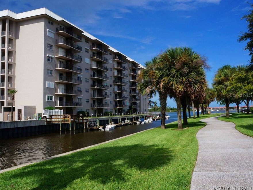 Wonderful coastal living in this two bedroom condo overlooking the Indian River, Intra-coastal Waterway.Look out at the constant stream of boats by your door. Condo is in excellent shape throughout. ;Water: City