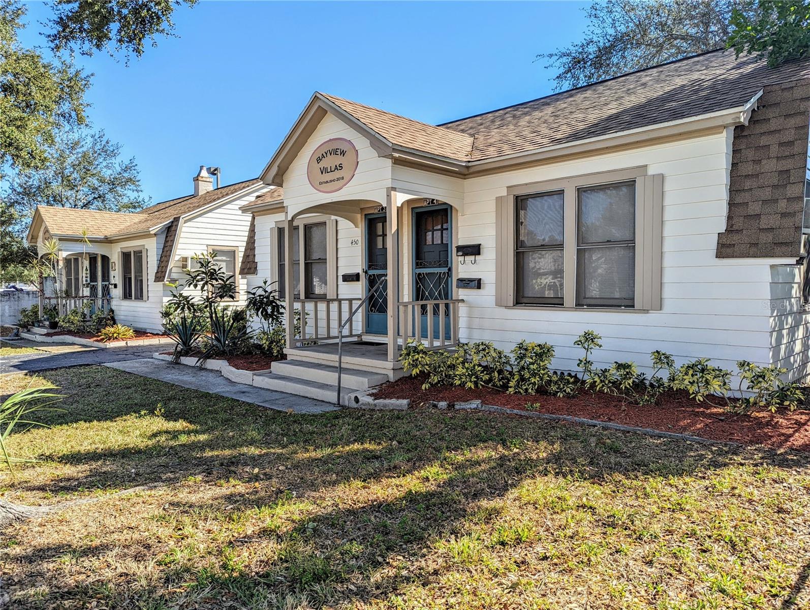 EXCELLENT OPPORTUNITY to purchase a BEAUTIFUL 9 UNIT PROPERTY just blocks off of COFFEEPOT BAYOU in HIGH-DEMAND and WALKABLE ST PETE!!!!! This WELL-DESIGNED property is a GREAT UNIT MIX of 5 1-Bedrooms, 4 Studio apartments and additional garage space for storage - high-demand products in our booming rental market. With ON-SITE Laundry and OFF-STREET PARKING for all units, wood floors, fresh paint and 3 NEW ROOFS in 2018 on a large lot just off of 4TH STREET make this a TURN-KEY property for any investor on the spectrum, new or experienced. Located in a BEAUTIFUL NEIGHBORHOOD with Fresh Market, Trader Joes and RESTAURANTS as well as COFFEE POT PARK all just steps away, this property will be sure to provide SOLID, CONSISTENT CASH-FLOW for the next owner. This area is IN-DEMAND for rentals, and will remain that way for the foreseeable future as downtown ST PETE continues to boom! This NO-FLOOD ZONE property is perfectly located near DOWNTOWN ST PETE - an IDEAL LOCATION for Tenants!! Easy access to all of the excellent restaurants, shops and breweries, and the DINING, ENTERTAINMENT, CULTURAL ATTRACTIONS and WATERFRONT PARKS that DOWNTOWN ST PETE is so rightly famous for!!! With easy access to the freeway it's also just a short drive to our amazing BEACHES or downtown Tampa - truly something for everyone. The property has STABLE RENTS with SIGNIFICANT UP-SIDE POTENTIAL!! This property CAN BE PURCHASED SEPARATELY or AS A PORTFOLIO with 1-2 other St Petersburg properties - a pre-packaged ST PETERSBURG investment portfolio with management in place if wanted - all set to go!!!! Don't wait - invest now in the future of St Pete!!! Interior showings available for any vacant units, occupied units can be viewed once under contract due to tenancy, contact for availability info - partial video tour with 2 units plus walk around always available upon request.