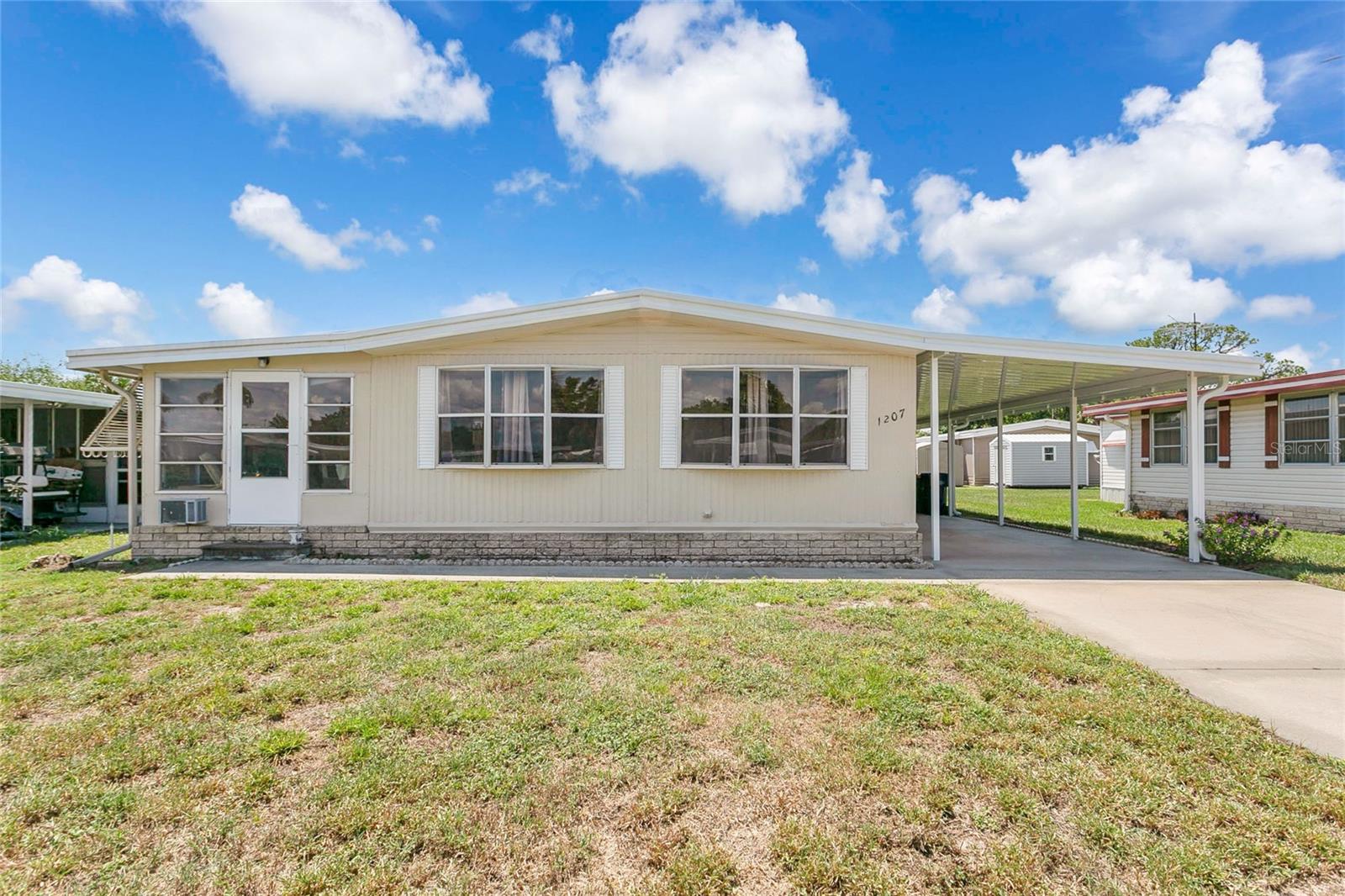 Looking for the perfect Florida retirement home in a friendly 55+ community? This 2-bedroom, 2-bath Tavares home for sale offers the lifestyle you’ve been dreaming of—with an owned lot (no lot rent!) and A UNIQUE FINANCING OPPORTUNITY that could make it one of the smartest buys in the neighborhood. Inside, enjoy a bright and comfortable layout with two spacious bedrooms, two full baths, and an easy-care design ideal for relaxed Florida living. Picture mornings with coffee on the porch, afternoons enjoying the sunshine and exploring nearby lakes or joining community activities and in the evenings, unwinding in your own private retreat. What truly sets this home apart is the unique financing option that could provide a smoother, more affordable path to ownership compared to other 55+ homes in Lake County. There is more than meets the eye. Don’t miss out—schedule your showing today and learn about the opportunity waiting at 1207 Apache Circle and why this one is such a standout!