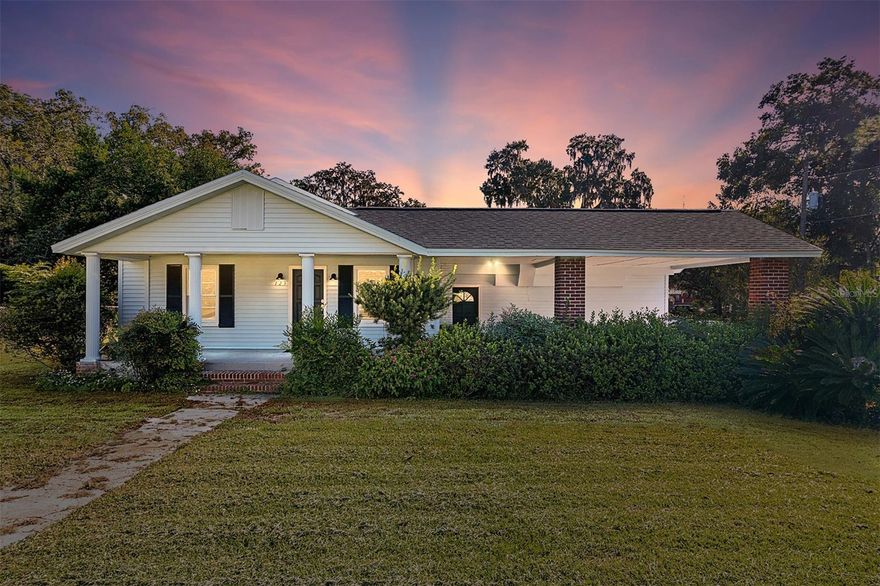 Updated with timeless style, this turnkey Williston home sits on a ¼-acre corner lot with covered parking and a manicured yard in a walkable setting near local shops and dining. Inside, luxury vinyl plank floors pair with new designer lighting, while the big-ticket items are done: NEW ROOF (2024), NEW HVAC (2024), NEW WATER HEATER (2024) and NEW ELECTRICAL (2024). The flexible layout features a huge bonus room that can function as a guest/in-law suite or studio, perfect for multi-use living, a home office, or creative space. Enjoy the convenience of a paved corner location, easy access to area amenities, and the cost advantage of Levy County taxes. A tasteful renovation with practical upgrades—move in and start living. (Buyer to verify measurements, uses, and all improvements.) This home is truly winner, especially considering the additional living quarters with separate entrance (potential income-producing). Affording this home may be easier than you think! New photographs coming soon.