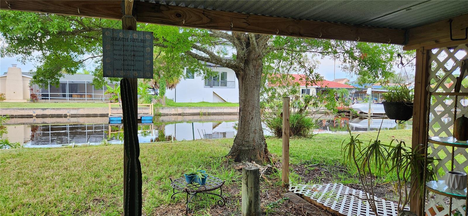 Very nice, large 2 bedroom, 1 bathroom direct gulf access duplex. Bring your kayaks, paddleboards and fishing poles or just relax and enjoy the water view... dolphins, sea turtles, and water birds make regular appearances! Rent is $1500 a month with water, sewer and garbage included. Washer/dryer hookups. Brand new quartz countertops, double stainless sink, faucet and cabinets in kitchen. New vanity, sink, faucet, toilet, mirror and light fixture in bathroom. Freshly painted and ceramic tile throughout. Spacious partially fenced backyard with private covered patio. $1500 security deposit required. Pets ok with additional $300 refundable security deposit. No aggressive breeds. Available 8/22. No prior evictions. Initial application is free, if chosen a $40 per person background check required.