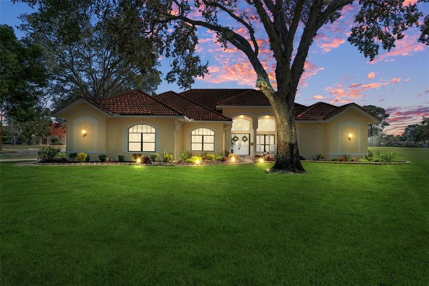 WELCOME TO YOUR DREAM LUXURY HOME LOCATED IN PLANTATION ESTATES IN THE GATED GOLF COMMUNITY OF GLENLAKES GOLF & COUNTRY CLUB IN FLORIDA'S NATURE COAST! THIS MAGNIFICENT PROPERTY BOASTS FOUR BEDROOMS, THREE BATHROOMS, TWO CAR OVERSIZED GARAGE WITH ONE OF THE MOST BEAUTIFUL POOLS ON THE 2ND FAIRWAY OF GLENLAKES GOLF COURSE!  ABSOLUTE STUNNING VIEW FROM YOUR LANAI, GREAT ROOM, & YOUR LIVING ROOM. RENOVATIONS 2021-2022!  LUXURY HIGH END LAMINATE FLOORING THROUGH OUT, NEW CEILING FANS, NEW LIGHTING THROUGHOUT , & 6 IN BASEBOARDS THROUGH OUT THE HOME.  THIS BEAUTIFUL KITCHEN BOASTS,  NEW CUSTOM CABINETS, GRANITE COUNTER TOPS,  GRANITE OVERSIZED ISLAND, ALL NEW STAINLESS APPLIANCES, CROWN MOLDING, CHANDELIERS & LIGHTING!!!  PRIMARY BATH FEATURES NEW LIGHTING, FLOORING, CUSTOM CABINETS, SINKS, FAUCETS, COUNTER TOPS, MIRROR & COMMODE.  ALL THREE BATHROOMS HAVE BEEN UPDATED, SHOWERS DOORS, SHOWER HEADS, COMMODE  & MIRRORS. THE 3RD POOL BATH HAS A SECOND HOT WATER TANK IN THE CLOSET!  LANAI FEATURES NEW PAVERS.  POOL RESURFACED, WATERFALL WITH MARBLE BOWLS WITH OVERHEAD LIGHTS THAT SPARKLE A VAST ARRAY OF COLORS,  POOL LIGHTS,  COLUMNS WITH SPLIT FACE BRICK. OUTDOOR KITCHEN COMPLETE WITH GRILL , NEW SINK, & BAR REFRIGERATOR!  PERFECT FOR ENTERTAINING YOUR GUESTS!  THE LIST OF IMPROVEMENTS GOES ON & ON IN THIS METICULOUSLY CARED FOR HOME.  THIS GEM IS IMMACULATE & MOVE IN READY!!!  SOCIAL MEMBERSHIP IS "NOT" MANDATORY, MEMBERSHIPS ARE AVAILABLE AS WELL AS GOLF MEMBERSHIPS.  SPECTRUM CABLE TV & HIGH SPEED INTERNET IS INCLUDED IN YOUR H O A DUES.. GLENLAKES IS LOCATED IN CLOSE PROXIMITY TO GREAT BOATING, KAYAKING, CRYSTAL CLEAR MANATEE RIVERS & ABUNDANT WILD LIFE.  NEARBY TAMPA/ST PETE CLEARWATER AIRPORTS ARE EASILY ACCESSIBLE.  THERE IS AMPLE SHOPPING, DINING, ENTERTAINMENT, MEDICAL & HOSPITAL FACILITIES MINUTES AWAY!   THIS MAGNIFICENT HOME IS A MUST SEE TO OWN YOUR OWN PIECE OF FLORIDA PARADISE!!!!!