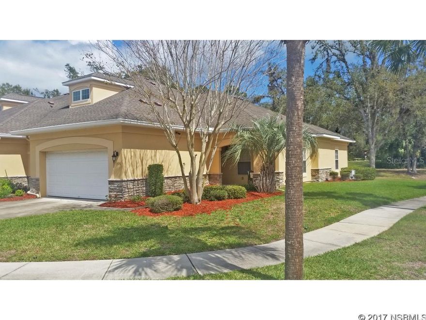 Seldom Available! Don't Miss this Opportunity to Enjoy a Maintenance Free Florida Lifestyle. This immaculate luxurious one story, end unit townhome is strategically positioned on Turnbull Bay's Hole No. 3 giving spectacular water & golf views, lots of open space and a preferred cul- de-sac location. This one-of-a-kind townhome is unquestionably the most desired and upgraded in the entire development. It boasts a Screened Lanai, Oversized Tile Floors, Granite Countertops, Coffered Ceilings with Accent Lighting, Built in Stove, 2 Car Garage...and much more than can be mentioned here.  Owners of The Residences enjoy Golf Privileges and a Private Heated Pool with Cabana/Clubhouse at no extra cost! Landscaping, Roof Maintenance/Replacement, Exterior Paint, Termite Bond, Irrigation System, Reserves...plus more are all included. The Residences at Turnbull Bay is a pet friendly community conveniently located near I-95, US 1, New Smyrna's Beaches along with NSB and Port Orange  local and regional shopping centers. ;Water: City