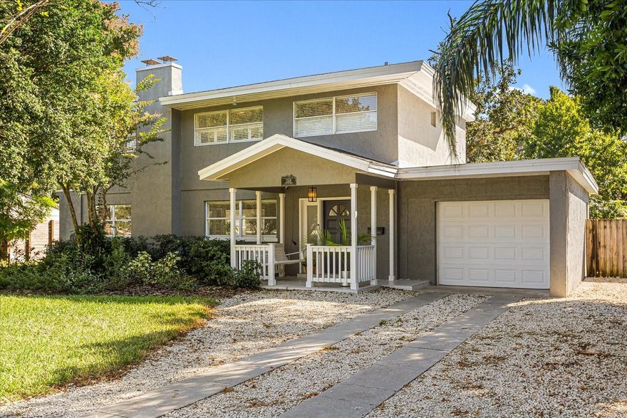 Welcome to this beautifully updated three-bedroom, two-and-a-half-bath home located in the highly sought-after Winter Park 32789 zip code, just moments from scenic Lake Killarney. Situated on an oversized 0.27-acre lot with no HOA, this exceptional property offers endless possibilities, including ample space to add a pool, guest house/ADU, or create the custom outdoor living space of your dreams.

Full of charm and warmth, the home features bright and spacious living areas designed for both everyday comfort and entertaining, highlighted by a cozy wood-burning fireplace. The recently renovated kitchen showcases updated cabinetry, new countertops, newer appliances, and stylish tile flooring throughout the entire first floor. The kitchen flows seamlessly into the breakfast area overlooking the expansive fenced backyard, creating the perfect indoor-outdoor lifestyle.

Upstairs, you’ll find wood flooring throughout the staircase and second floor, along with three light-filled bedrooms, two full bathrooms, and a versatile flex space ideal for a home office, playroom, or study area. Additional upgrades include a renovated downstairs half bath, updated secondary bathroom, professionally cleaned and sanitized AC ducts, new ceiling fans in all bedrooms, a newly installed garage door, a new garage roof, new irrigation system and a main roof replacement completed in 2018.

Relax on the inviting front porch swing and enjoy peaceful lake breezes with your morning coffee or evening glass of wine. Ideally located near Park Avenue, Winter Park Village, premier dining, shopping, entertainment, and major highways with easy access to Downtown Winter Park and Orlando.

Move-in ready and filled with modern updates, timeless character, and unbeatable potential, this property also presents an incredible opportunity to live in while your custom dream home is being built.