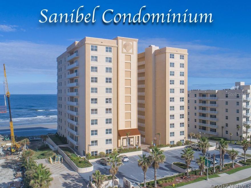 AWESOME OCEAN & RIVER VIEWS!! This 6th floor NE CORNER, FULLY FURNISHED condoSHOWS LIKE A MODEL!! Located in the luxurious & popular oceanfront Sanibel Condominium built in2007 & adjacent to the âdrive freeâ beach. This exquisite 3 bedroom/2 bath spacious condo home has asplit bedroom floor plan with ample living area & top quality appointments! Chef âs gourmet kitchen is fullyequipped with all appliances beautiful granite countertops, full backsplash, breakfast bar & ample counterand storage space. Huge master suite and sensational master bath with Jacuzzi tub & separate walk-inshower. Both guest bedrooms are spacious with custom closet organizers & amazing river views!! Slidingdoors from living area open to the private balcony.Relax & enjoy while you watch the dolphins & seabirds and view the boats navigating. See gorgeous sunsetsover the Halifax River/Intracoastal Waterway! Enjoy Florida living at itâs finest & rent it when youâre notusing it should you desire to maximize your investment!! ;LocationDescription: Condo ;Water: City