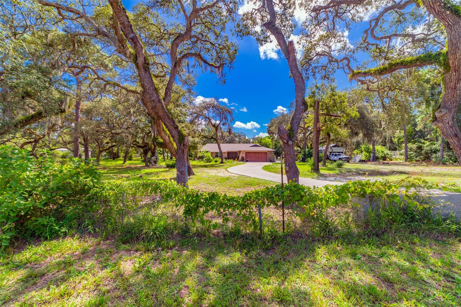Situated on 1.8 acres, this versatile Hudson property features three bedrooms and three full bathrooms, providing ample living space. The residence includes a spacious living area, attached garage, and fireplace, along with two large sheds and a dedicated pump house for additional storage and utility needs.
The property is zoned AR (Agricultural-Residential) under Pasco County’s code, which provides flexibility for owners. AR zoning allows for both single-family residences and mobile homes, while also supporting agricultural and accessory uses, giving buyers room to adapt the property to a wide range of residential, hobby, or small-scale agricultural needs.
With its combination of living space, utility structures, and flexible zoning, this property is well-suited for a buyer seeking privacy, storage, and options for future use.