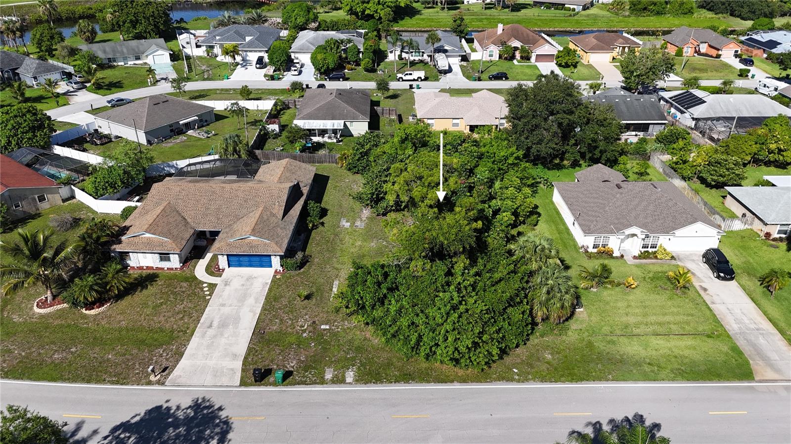 Exclusively Presented by Sunland Real Estate: Last lot in this riverfront neighborhood. Build on this .23 acre lot in a great neighborhood and in a very convenient location right off of Port St Lucie Blvd, with access to the Florida Turnpike. The lot is in the center of Port St. Lucie. This lot is in a non flood zone so it is high and dry with no need to have flood insurance. Ready to be built on.
