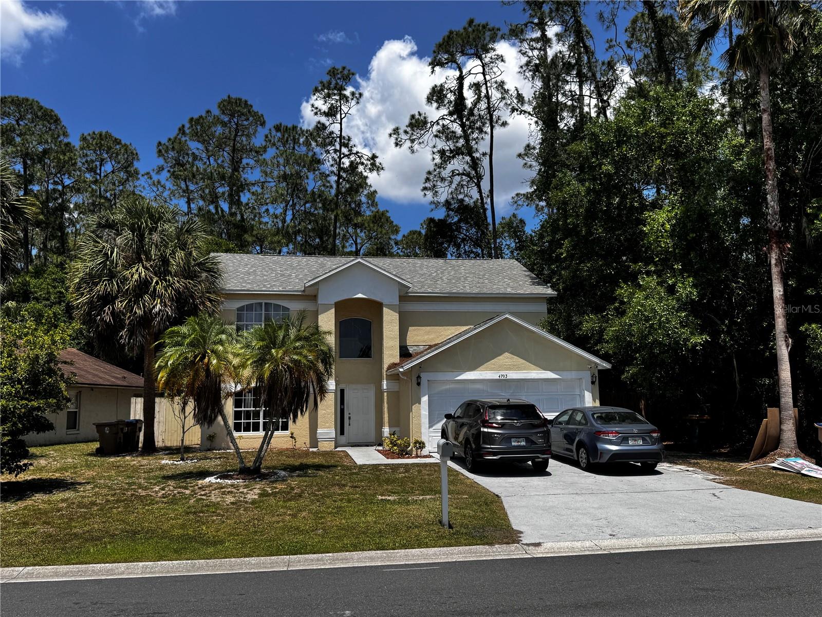 4 bedroom 3 bath 2 story Winward Cay Kissimmee Pool home. Minutes from Disney in a quiet neighborhood tucked away from busy 192 traffic! Tile and laminate downstairs, carpet upstairs. Open floor plan with living/dining room open kitchen boasts stainless appliances, with breakfast bar, and eat in kitchen overlooking the family room! Lots of storage space, space-3 bedrooms have walk in closets! Enjoy the secluded back yard! Awesome location, near Disney, shopping and other Attractions! Pool Care Included!
