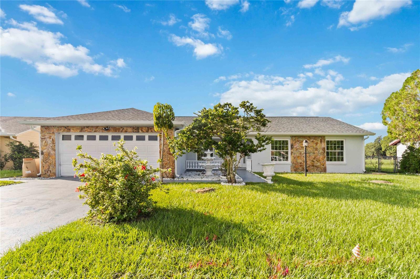 NO HOA! ROOF 2024! Welcome to this 4BR 2BA single family concrete block home in Kissimmee, FL.! Great long term investment opportunity and perfect for first time homebuyers. Backyard completely fence with 5ft chain link fence with a lake view. Attached 2 car garage. Just a 10 minutes drive to FL Turnpike, 8 min drive to 417, and 20 min drive to OIA.