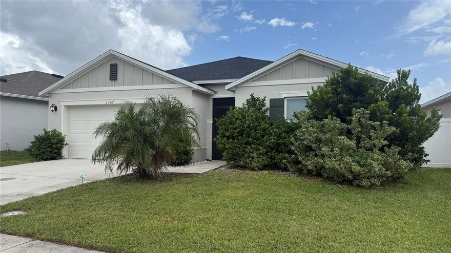 This lovely, single-story home features upgraded tile flooring throughout the living and wet areas and a spacious great room with volume ceilings and access to a covered back patio ideal for outdoor entertaining and a great sized 2 space lot. The split-bedroom layout showcases three secondary bedrooms, a secondary bath and dedicated laundry room at the front of the home. The stylish kitchen boasts Brazilian granite countertops, an island, Kohler® stainless steel sink, Moen® chrome faucet, Whirlpool® stainless steel appliances and 36-in. upper cabinets with crown molding. The primary bedroom offers a large walk-in closet and connecting bath that features an extended dual-sink vanity and shower with tile surround.

Furnished-optional
Some breed restrictions
Income 2.5 x rent
No prior evictions
Pets allowed - Pet fee applies
