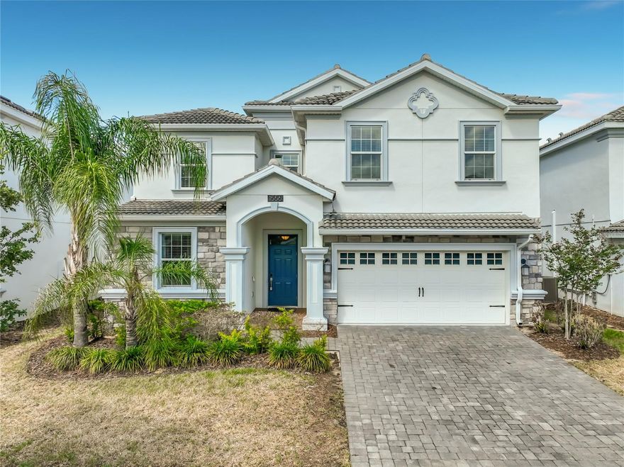 Located in the highly desirable The Retreat at ChampionsGate Resort, this exceptional fully furnished 9-bedroom, 5-bathroom pool home presents an outstanding vacation rental investment opportunity in one of Central Florida’s most successful short-term rental destinations. Just minutes from Disney World Resort and with convenient access to I-4, the property offers easy access to Universal Studios Florida, Orlando International Airport, premier mall, dining, golf courses, and Central Florida’s top attractions.
Designed for both strong rental performance and long-term durability, this impressive property features NO CARPET throughout the entire home, with luxury vinyl flooring and upgraded finishes that combine style, comfort, and low maintenance. The covered lanai showcases upgraded wood flooring, creating a refined outdoor living experience. In addition, the pool area features a privacy fence surrounding the screened pool and spa, offering enhanced privacy and comfort.
Inside, the open-concept floor plan offers spacious living and dining areas filled with natural light and tasteful décor. The gourmet kitchen features upgraded cabinetry, stone countertops, stainless steel appliances, and is fully equipped for everyday living and vacation rental use.
The first floor features two spacious bedrooms and 2 bathrooms, including a luxurious primary suite with direct pool access, soaking tub, walk-in shower, and generous accommodations. Upstairs, you will find seven additional bedrooms and 3 bathrooms thoughtfully designed to maximize comfort, functionality, and occupancy potential. Additional upgrades include a converted game room garage with luxury vinyl flooring and three oversized storage rooms fully equipped with extensive built-in shelving, providing exceptional organization and storage capacity rarely found in vacation homes.
Set within one of Central Florida’s premier resort communities, ChampionsGate Resort offers two incredible clubhouse complexes featuring resort-style pools, lazy river, splash park, water slides, fitness centers, tiki bars, movie theater, playgrounds, volleyball courts and restaurants. Landscaping maintenance and trash collection are also included for added convenience and ease of ownership.
The community is also home to world-class golf courses located within ChampionsGate Resort. Golf access and membership fees are separate from HOA dues.
Whether you are expanding your investment portfolio or searching for a high-performing short-term rental property near Disney, this exceptional home offers the ideal combination of location, luxury upgrades, resort amenities, and strong vacation rental appeal in one of Central Florida’s most sought-after resort communities.
Please note this community is zoned for short-term vacation rentals only and does not allow primary residence occupancy.