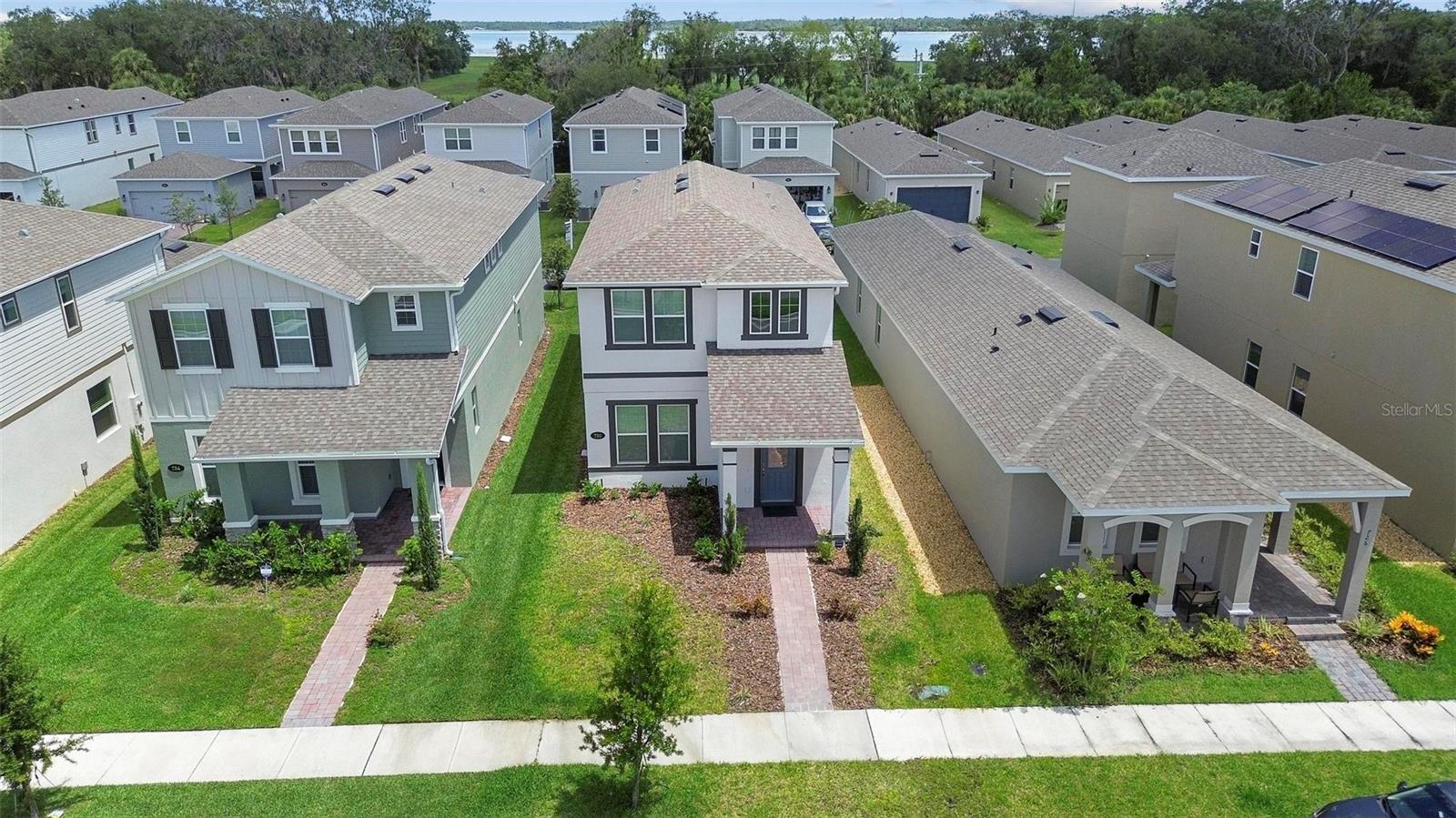 Back to the market & BIG SAVINGS when you take advantage of this 5.625% FHA ASSUMABLE LOAN! Discover modern comfort and resort-style living in this beautifully maintained, nearly new 2022-built single-family home in the sought-after Rivington community of DeBary. Bright, stylish, and thoughtfully upgraded, this move-in ready home offers an inviting open layout that’s perfect for both everyday living and entertaining.
Upstairs, you’ll find three spacious bedrooms and two full bathrooms, along with a convenient laundry room. Downstairs features a guest-friendly half bath and an airy living space anchored by a custom built-in electric fireplace and mantel, adding warmth and character. The gourmet kitchen impresses with its oversized island, sleek stainless steel appliances, and plenty of space to gather with family and friends. Tile flooring throughout the main level keeps things elegant and low-maintenance, while plush carpet upstairs brings comfort to the bedrooms. Washer and dryer are also included.
Located just steps away from the stunning resort-style community pool, clubhouse, and park. This home blends everyday comfort with vacation-inspired living. Ideally positioned near a community entrance for quick access, this property is ready for its next chapter.
Call today to schedule your private tour and see all that this beautiful home has to offer!