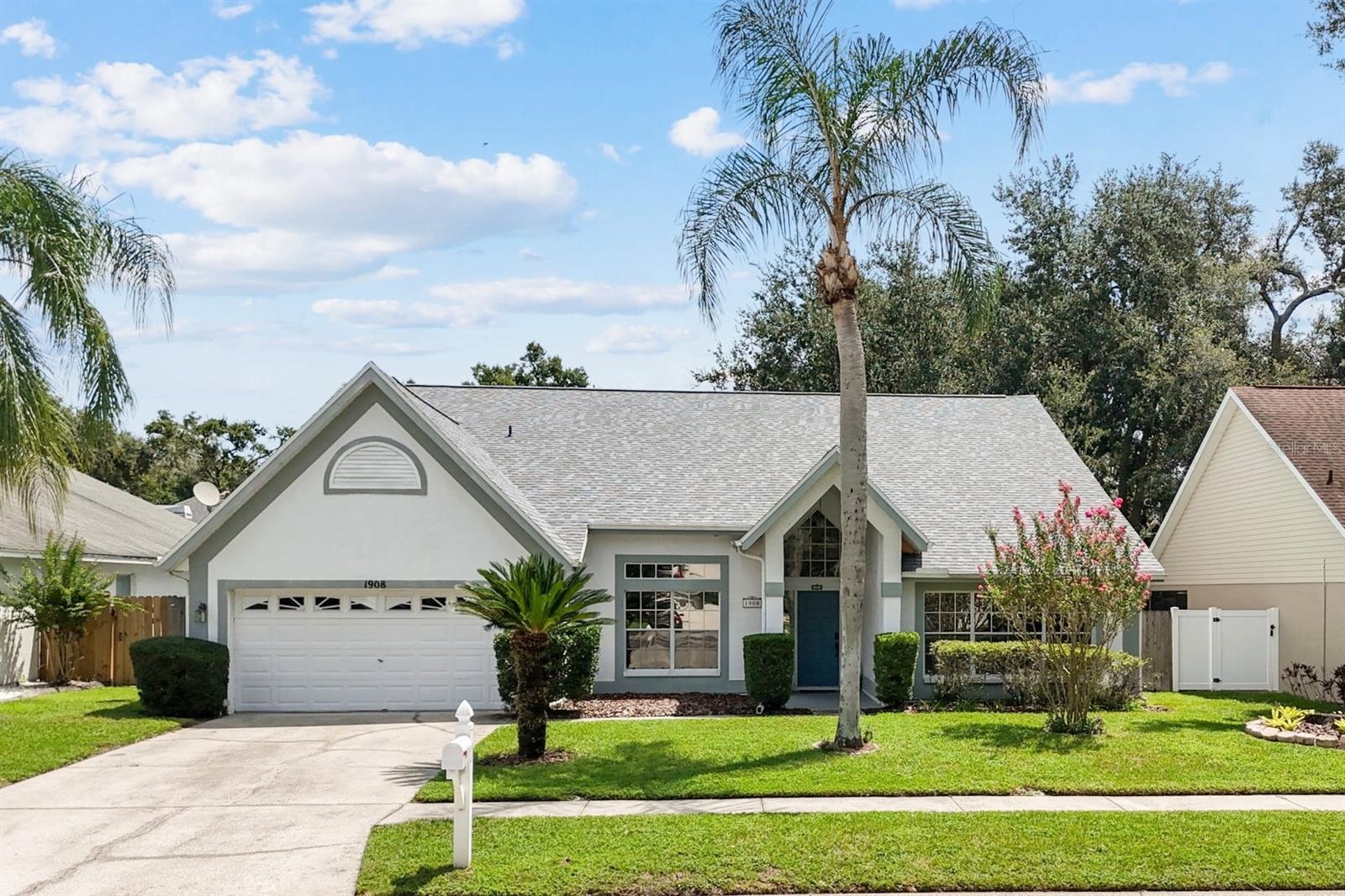 Welcome to 1908 River Crossing Dr in the highly desirable River Crossing community of Bloomingdale in Valrico, FL. This beautifully maintained 4-bedroom, 3-bathroom, 2,525 sq. ft. home blends modern updates with timeless charm, offering both comfort and functionality for years to come. A brand-new $21,000 roof was just installed in July 2025, giving buyers peace of mind and tremendous long-term value. Inside, the home features vaulted ceilings and large windows that fill the space with natural light, creating an open and inviting atmosphere. The kitchen is equipped with modern appliances, abundant counter space, and a breakfast nook that flows seamlessly into the family room. In addition to the family room, there are formal living and dining areas, providing plenty of room for both everyday living and entertaining. The spacious primary suite includes a walk-in closet, an ensuite bathroom with dual vanities, a soaking tub, and a separate shower, along with private access to the lanai. Three additional bedrooms and two full bathrooms make the home ideal for family, guests, or even a home office. Outdoor living is easy to enjoy with the screened and covered lanai, complete with a jacuzzi and access from both the family room and the primary suite. The property also includes a full two-car garage with attic storage, a welcoming front porch, and mature landscaping with a fenced yard that was replaced just five years ago. Located in the sought-after Bloomingdale community, residents enjoy access to a golf course, parks, and a variety of recreational amenities including basketball, tennis, racquetball, and pickleball courts. This home is also minutes from top-rated schools, shopping, dining, and entertainment.