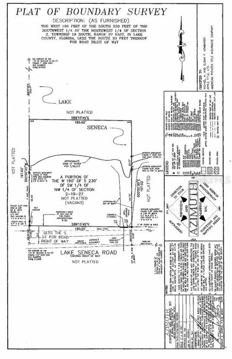 Tiny photo for Lake Seneca Road, Eustis, FL 32736 (MLS # O6387086)