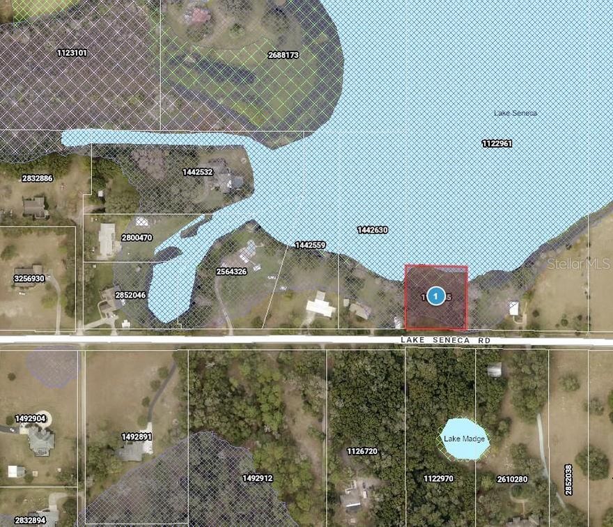 This rare lakefront lot on Lake Seneca sits on a quiet, 94-acre private lake—one of the last undeveloped spots available, with no HOA to restrict your vision. The lot is wooded, letting you clear just what you need for a perfect blend of privacy and beautiful lake views. The area features a mix of charming cottages and luxury homes, so you can create your own private getaway while fitting right in. Plus, you’re only 15 minutes from Mt. Dora and Eustis for convenient shopping and dining. Don’t miss your chance to build the lakefront lifestyle you want—come see what you can create here. Picture of house on left and right of vacant property. Take right off Country Rd 439 then down about .5 mile on left is vacant lot.