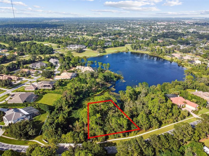 Build your dream home on this expansive, LAKEFRONT, 1.36 acre lot. Located in the exclusive gated community of The Estates at Debary Golf & Country Club. This is the LAST lot available that is over an acre in this prestige neighborhood. Conveniently located close to I-4, the Spring-to Spring Trail, local springs, parks, shopping, dining, Downtown Sanford, and Sanford Airport. All available utilities are public, including sewer, water, gas, and cable. Don't miss your opportunity to build on the largest lot left! What would your dream home look like?