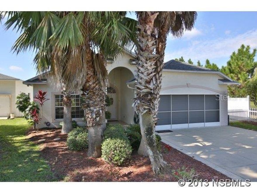 A bright open floor plan with cathedral ceilings, mirrored dining room and mirrored great room, skylights, open atmosphere. Kitchen with a breakfast nook, full pantry, breakfast bar, and recessed lighting. The master bedroom has a large walk-in closet and an adjoining bath with dual sinks and shower area. There are two additional bedrooms and a second bathroom with full bathtub and shower. The floors are carpet and ceramic title. There are ceiling fans throughout including the rear patio. The view from the great room is the taxiway and a beautiful open natural wooded area. Curved walls and hallways throughout the house. Added insulation, a solar water heater and upgraded shingle roof result in very low utility bills. The house is located at the end of the taxiway cul-de-sac with a mowed yard separating it from the runway. The large hangar (40 ft. long, 50 ft. wide, and 12 ft. high) with 46 1/2 ft. wide opening has a High Fold electric hangar door for easy access. This property is located at Massey Ranch Airpark, located between US 1 and I-95, close to the Intracoastal Waterway in Edgewater, FL. Property owners have access to the lighted paved runway (3845 ft. x 60 ft.) with an instrument approach. Annual maintenance fee is $551.00. ;Water: City