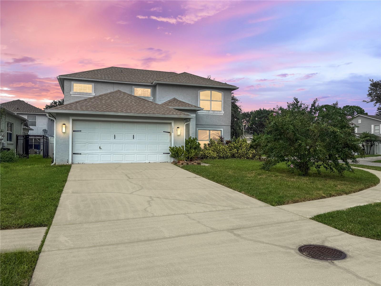 NOT IN A FLOOD ZONE. Huge corner lot. Originally built in 2000, this home has been REMODELED with important updates including 2020 GAZEBO, 2016 ROOF, 2017 HVAC, NEW interior paint 2025, and NEW lighting. 1300 Harms Way Port Orange FL 32129 is located in the desirable HORIZON COMMUNITY with LOW HOA annual $431.25. Offering over 1700 sq ft of living space and more than 2000 sq ft total, this 3 bedroom 2.5 bath property features a flexible floor plan with a downstairs office or optional 4th bedroom and convenient half bath. The kitchen and bathrooms include GRANITE counters, complemented by NEW flooring in the flex room and bedrooms, newer carpet, and a barn door leading to the enclosed porch. All bedrooms are upstairs for added privacy. Stainless steel appliances, including washer and dryer, are included. Additional features include a 2 car garage, fully fenced yard, and a range of updates throughout. 4-POINT INSPECTION AND SURVEY AVAILABLE. Schedule your private tour!