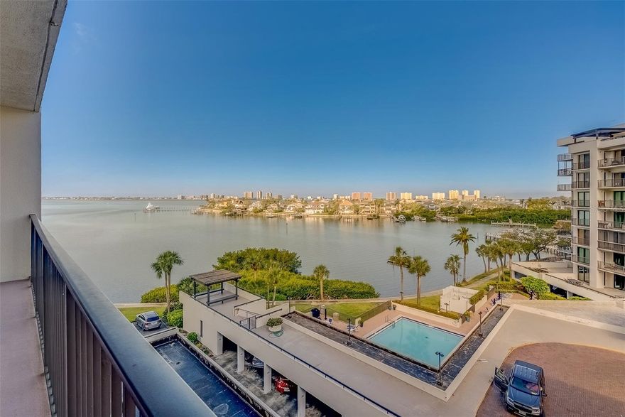 Exclusive Community – Luxurious Coastal Living! Discover something truly special—this is exceptional, over 1,400 sq. ft. with large balcony and 110 sq. ft. of closet storage, with breathtaking views of the bay, marina, Sand Key and Clearwater Beach. Recently updated, this condo is a perfect blend of style, elegance and modern comfort and conveniences. Enjoy this secure community with 24 hr. security and manned gate. Residential amenities include a beautiful pool and clubhouse, BBQ grills and more. This exquisite unit boasts northwest views, the Intracoastal Waterway, Private Marina, Clearwater Bay, and the Gulf of Mexico. Just minutes from downtown Clearwater and Belleair Bluffs, you’ll have easy access to fine dining, upscale shopping, and pristine beaches. This spacious two-bedroom residence includes a beautifully appointed kitchen with luxury waterproof vinyl flooring and bathrooms and appliances. Every detail has been thoughtfully enhanced, including new doors. Recent renovations to the building’s first and second-floor lobbies add to the refined ambiance. Additionally, Belleair Country Club offers social and golf memberships with priority access for local owners. Don’t miss this rare opportunity to experience luxury living in one of Belleair's most sought-after communities! Schedule your private tour today.