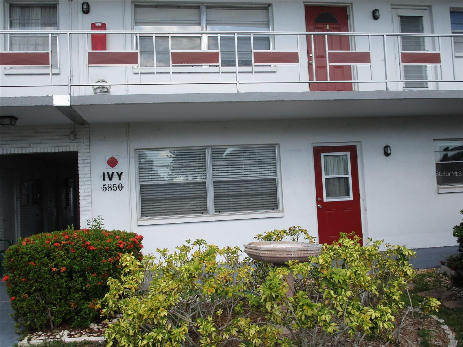 LEASING PERMITTED! St. Pete's Best Kept Secret! Really Nice 1BR/1Bth 1st Floor Condominium in "IVY" Building. Beautifully maintained with pride of ownership. Carpet and tile flooring! Fully applianced kitchen. HVAC is 4 years old. New Electric Panel 2025. Spacious Florida Room not included in square footage. Assigned parking right out back. Front entry has beautiful gardens for your relaxing enjoyment. Monthly maintenance fee of $398.00 includes gas, water & sewer, cable, trash removal, exterior maintenance, management, security & insurance. Tenant in place until May 2026! Extremely affordable living! This community has it all. Heated swimming pool, recreation center and owners meeting room. Shuffleboard, weekly bingo, card games, friendship club and dancing. Holiday dinners with entertainment. Exercise classes designed for seniors including Zumba and Yoga. This is a full-service active community. Very affordable and very well maintained. Pets allowed with appropriate documentation. 55+