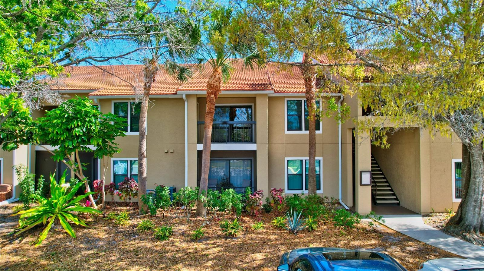 Move-in ready and brimming with upgrades, this spacious 3-bedroom, 2-bathroom WITH 2 outside balconies invites you to experience the ease of condominium living in this resort-style community.
This light and airy open floor plan featuring a vaulted ceiling in the great room welcomes you home. New luxurious vinyl flooring in the main living areas, new carpet in all bedrooms and freshly painted throughout makes this 2nd floor residence ready for you to personalize as you like. Granite countertops adds a touch of elegance in the kitchen and both bathrooms. Both the Primary and second bedroom open to separate balconies inviting Florida sunshine and fresh breezes. New Impact Glass windows and window shades in both the Primary and 3rd bedroom add security and light to the residence. Both updated bathrooms feature new shower tile, modern lighting and mirrors which creates inviting retreats.
Two covered balconies include new outdoor carpeting and are perfect for enjoying morning coffee, al fresco dining with the sunsets or simply relaxing with a good book. A large storage closet adjacent to the main lanai provides additional personal storage space.
This condo building backs to the serene community lake and is nestled close to a covered gazebo with picnic tables and grills to enjoy gatherings or meals at the glistening waterside. As a pet-friendly community, you have plenty of space and exercise opportunities for your furry family members!
Conveniently located in the master-planned community of Palmer Ranch, this resort-style community includes two sparkling pools, a heated spa, tennis and basketball courts, fitness center, club house, playground, a community fishing dock and even a car wash station!
Why Wait and lose this opportunity? The Vintage Grand Community is finishing its phased upgrade to its buildings and windows this summer. August 1st, the Condo Fees will be reduced DOWN 42.54% and this Seller offers to credit the Buyer(s) at Closing the difference between the current and reduced condo fee.
Conveniently located in the center of the County, you are 20 minutes away from Sarasota’s cultural downtown, the quaint village of Venice or 15 minutes away from either Siesta Key, Turtle Beach or Nokomis Gulf front beaches! The famed Legacy Trail is easily accessible for walking or bicycling through the 20-mile serene and natural setting.
This residence is updated and priced to sell!