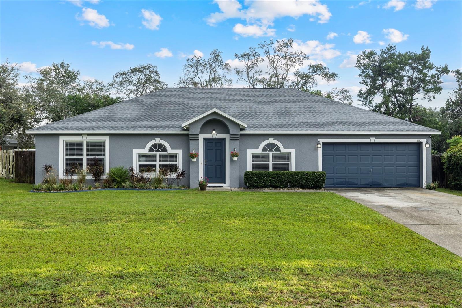 This spacious and well-maintained 4-bedroom, 2-bathroom pool home offers the perfect blend of comfort, privacy, and modern upgrades. Featuring an open living and dining area, the layout is ideal for family living and entertaining. The kitchen boasts a large island with two sinks, ample counter space, and a functional flow. Major updates include a new roof (2024), AC (2023), Interior and Exterior painting (2023) and a brand-new drain field installed August of 2025. Enjoy your own private screened lanai and sparkling pool, plus an outdoor shower with a propane tankless water heater—perfect for Florida living! There is extra storage out back with a full sized shed that will convey with the home. The fully fenced yard adds both privacy and security, while the no carpet interior makes upkeep easy. Located in a quiet neighborhood with no HOA or CDD, this home offers freedom and flexibility with all the features you’ve been looking for. The split floorplan is a dream, and seamless flooring extends throughout the home. Centrally located in the Spring Hill area this home is conveniently located between the Suncoast and US 19 and is equally close to restaurants, shopping, and many amenities.