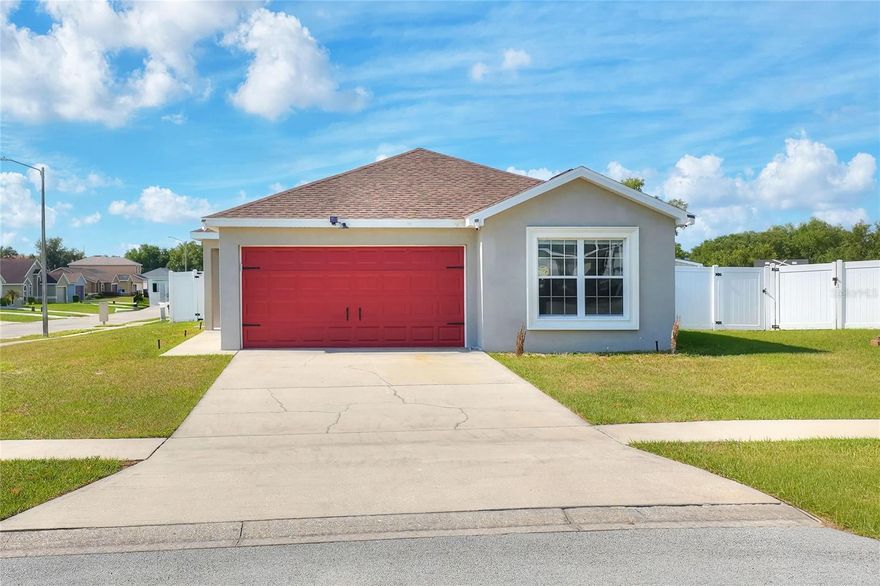 Need 4 bedrooms, but don't need to break the budget? This is what you've been searching for here in the heart of Winter Haven!  Situated perfectly W of Hwy 27 and out of the hustle and bustle of the city, this 4/2/2 home is ready for you! Close to houses of worship, schools, shopping, golf, and SO much more!  Upon arrival, you note the quaint neighborhood, which quickly says "community."  The home is situated on a corner lot, as well as on a cul de sac.  Upon entry, the new homeowners will be delighted to see easy to maintain flooring throughout the home. No detail was missed in this home's update! New flooring, paint, ceiling fans, kitchen & baths, so she's MOVE-IN READY!  The kitchen boasts new countertops, stainless appliances, a cook's workstation, generous sized pantry, and lots of storage.  The open floor plan with combined living and dining space is ideal for gatherings and entertaining. The owners suite is spacious, and has a walk in closet and updated bathroom. Three MORE bedrooms, each situated around the living space.  This floor plan is superb for daily function of a busy household.  Fenced with a durable vinyl fence, the outdoor space is secure for pets.  The shed is sturdy for your lawn & garden tools, as well as storage.  Leased solar panels increase energy efficiency, with lease to be assumed by the buyer. Water Heater 2021.  Roof 2022.  Seller is offering a one year American Home Shield warranty!
