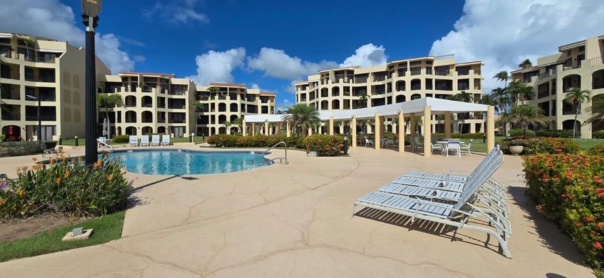 Located in Palmas Del Mar Resort. Crescent Beach Complex. Very popular area. Great pool area with 3 pools. Wonderful oceanfront community with easy beach access. The condo has 3 bedrooms. The complex has a limited number of three bedrooms which makes this a great opportunity. One of the highlights of the property is it's large outdoor terrace. The condo is sold furnished. Ready to move in. Great complex for short term rentals. The complex has 24 hour security.