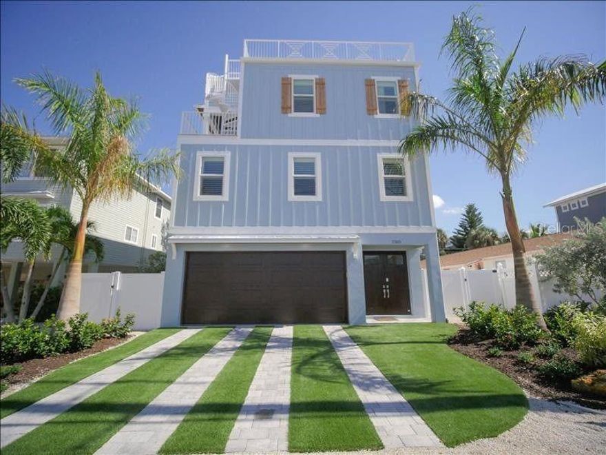 Welcome to Floridaze! A newly constructed 6-bedroom and 5.5-bathroom luxury home. Located less than a 1-minute walk to the gorgeous beaches of Anna Maria Island. You will feel like the crystal-clear blue waters of the Gulf of Mexico are in your very own backyard! Located between the Gulf of Mexico and the intercoastal waterway, sunshine and sand are a quick walk from your front door.
Relax and unwind in this stunning custom built home that will feature all the amenities you would expect from your a luxury home on Anna Maria Island. Take a dip in the private saltwater pool, or simply let your worries melt away in the attached spa. Watch the world-renowned sunsets from the comfort of your own home with the rooftop deck overlooking the beach, or challenge your loved ones to a friendly game in the arcade room. This incredible home is a fantastic island residence, or continue to take advantage of it as a lucrative vacation rental property!
This home has plenty of room for everyone with enough beds to comfortably sleep 14 guests. The entire home has been professionally decorated, and the furnishings are all included.
When you are ready to explore the island, you’ll find that the location is convenient to all the best that Anna Maria Island has to offer. Whether by golf cart, bicycle, or the island’s trolley system, you're always close to the action. From farm to table dining options to some of the best ice cream you’ll find around-everything is a short distance away. Come and experience the amazing location and amenities of Floridaze for yourself. Schedule your private showing today!