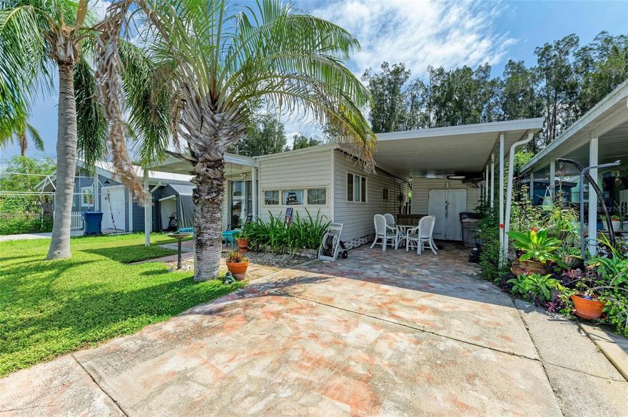 Renovated from top to bottom, this cute, affordable, home is only 1.5 miles to Bradenton Beach and a quick walk or bike ride to Cortez fishing village. The sellers have replaced the walls, flooring, electrical, appliances, cabinets, bathroom fixtures and raised the H2O heater to well above safety level and upgraded the outdoor ‘barn’ with new AC, flooring and walls. Outside you’ll find a large private back yard. Sunny Shores Community offers land-owned lots and short walk to Sunny Shores Park (waterfront, grilling, kayaking, etc). Boaters and fishermen will enjoy Parrot Cove Marina and boat ramp tucked away at the end of the community and plenty of room to park your boat next to the home too. Adorable one-bedroom bungalow is offered completely furnished in a coastal theme, sure to make your vacation home a pleasure to come back to after a long winter up north! There are TWO storage buildings on the property. The driveway shed is built as a 16 X 7 workshop with workbench and the backyard bungalow (approx 10 X 8)could be used for arts/crafts,   office, workout room or spare sleeping space.  Not to worry, you still have room to park your vehicle in the driveway and under roof. Quick access from Parrot Cove to the deep water of Palma Sola Bay opening to Anna Maria Sound and the Gulf of Mexico. The community offers an OPTIONAL annual $80 HOA fee to include planned events, shuffleboard and clubhouse. The location is perfectly situated within 1.5 miles to the beach, restaurants, shopping and so much more awaits you. Sellers have documented their rebuild, call today for more information or to see this little beauty.