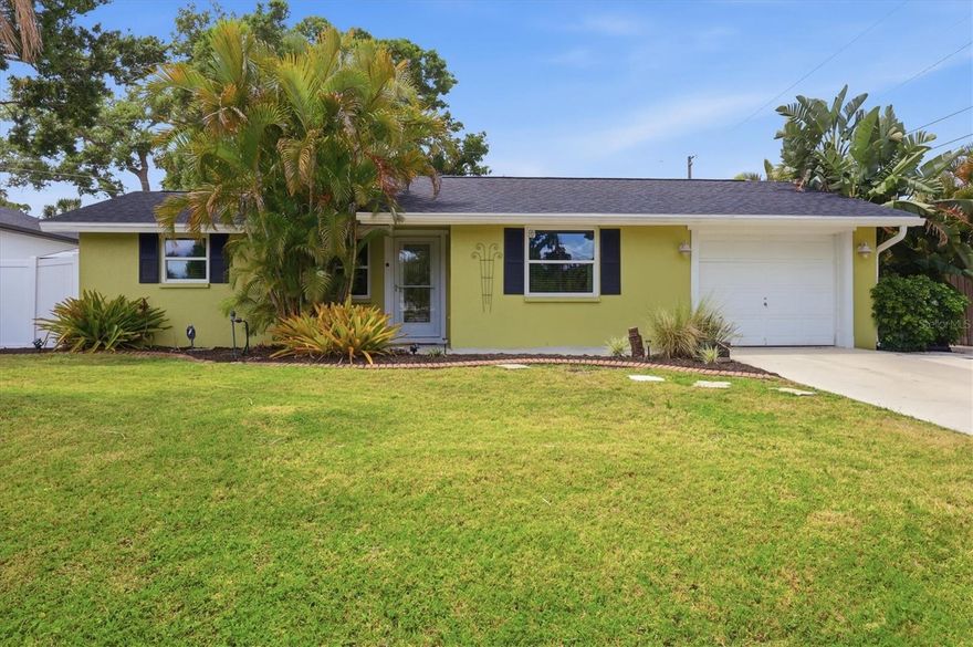Welcome to this beautifully updated South Venice property Nestled on a spacious homesite with mature landscaping and a fenced backyard, this 2-bedroom, 2-bath home has been updated both inside and out. The oversized driveway accommodates up to four vehicles, while the 1-car garage has been thoughtfully enhanced with air conditioning and a custom Murphy bed—perfect for hosting guests or used as garage. Inside, the split floor plan provides privacy, featuring a bright living and dining room combination with sliding glass doors that open to the screened lanai, seamlessly blending indoor and outdoor living.

The remodeled kitchen (2024) is designed to impress with granite countertops, stainless LG appliances, a French door refrigerator, micro-hood above the range, breakfast bar, reverse osmosis system, and abundant counter space. The primary suite includes an ensuite bath with shower, while the second bedroom’s Murphy bed allows for versatile use as a guest room, office, or hobby space. Both bathrooms have been updated with new toilets, and the remodeled main bath also features reverse osmosis. Additional highlights include hurricane-impact windows, a new roof (2024), owned solar system, on-demand hot water system, rebuilt garage door, and Aqua Pure Filtration System (2025). Step outside to enjoy the expansive backyard from the screened lanai, relax on the large patio, or unwind in the 81-jet hot tub. Two storage sheds—including one with electric and A/C—plus hurricane-secure garbage storage, outdoor sink, and upgraded well equipment make this home as practical as it is inviting.

Perfectly located, close to some of Venice’s most beloved attractions. Spend your days shark tooth hunting at Caspersen Beach, enjoy dog-friendly fun at Brohard Beach and Paw Park, or hike and bike the scenic 10-mile Venetian Waterway Park Trail. Explore the natural beauty of Shamrock Park & Nature Center, take in Gulf-front dining and sunsets at Sharky’s on the Pier, stroll the charming historic downtown district, or catch a live performance at the Venice Theatre. Venice Fishing Pier and area beaches are just 10–15 minutes away, historic downtown Venice is approximately 10 minutes, and Wellen Park with Atlanta Braves Spring Training is only 15–20 minutes from your doorstep. This move-in-ready Venice gem offers modern efficiency, thoughtful upgrades, and the perfect balance of lifestyle, recreation, and location.