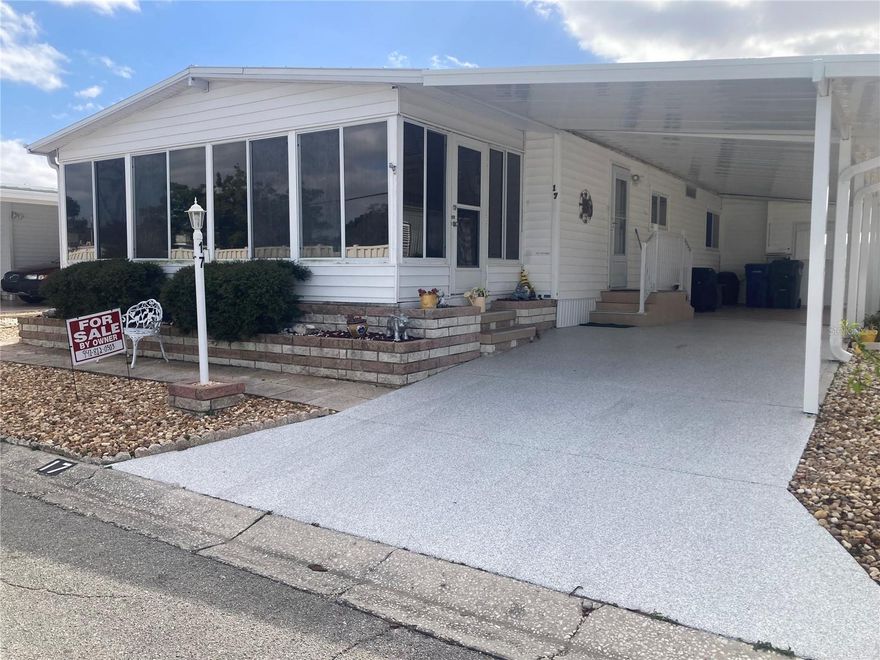 Perfect lifestyle option within this Mobile Home Community for anyone looking for an affordable part time or full time retreat. Cozy and cute partially renovated two bedroom, two bath Manufactured home. Steps away from the community pool and club house. Walkover to the American Legion for Bingo, Poker, Parties, and Music with Out door concerts in the cooler months.Membership is not required and they serve delicious food and drinks.This hidden gem is in a highly sought after area , close to the beaches of Anna Maria Island and tucked in amongst the North West Bradenton high dollar homes! Walk down to the communities private dock overlooking Palma Sola Bay for relaxing sunsets and get togethers with your neighbors.The low HOA fees cover your Cable and internet expenses as well as water and trash and use of the facilities. This quiet well maintained park is a  lovely 55+ community. ***Photos*** include pictures of some furnishings that have now been removed. Seller is a licensed Realtor.