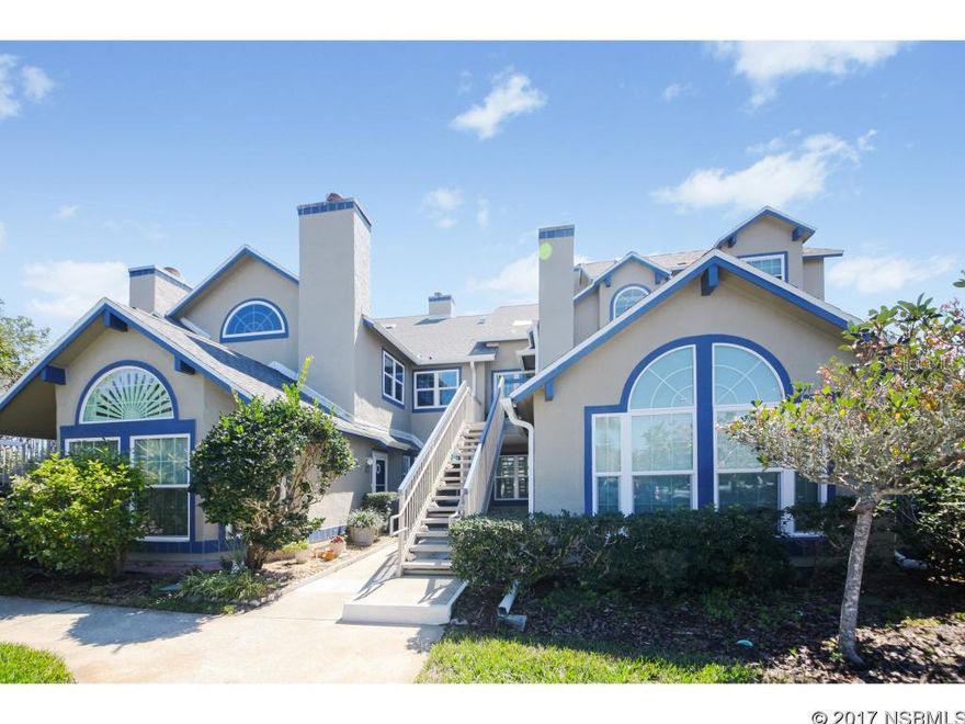 Lovely second floor Sun Beach Club, two bedroom â two baths.  Vaulted ceilings with lots of natural light.  Larger than most, loft area which makes a nice office area or den.  Two master sites.  Large master bedroom closet.  Wood burning fireplace hardly used.  Stackable washer and dryer off the kitchen area.  Tiled kitchen and baths and Berber carpet throughout remainder of condo.  Pantry and stainless steel appliances in kitchen, except for dishwasher.   All brand new windows.  Outside storage area.  Nice tiled patio area.  Boat and RV parking with stipulations.  The amenities include a heated pool, hot tub and lanai area for its' owners and guests.  Property is surrounded by beautifully landscaped grounds.  Public beach access is located just across the street. ;LocationDescription: Condo ;Water: City