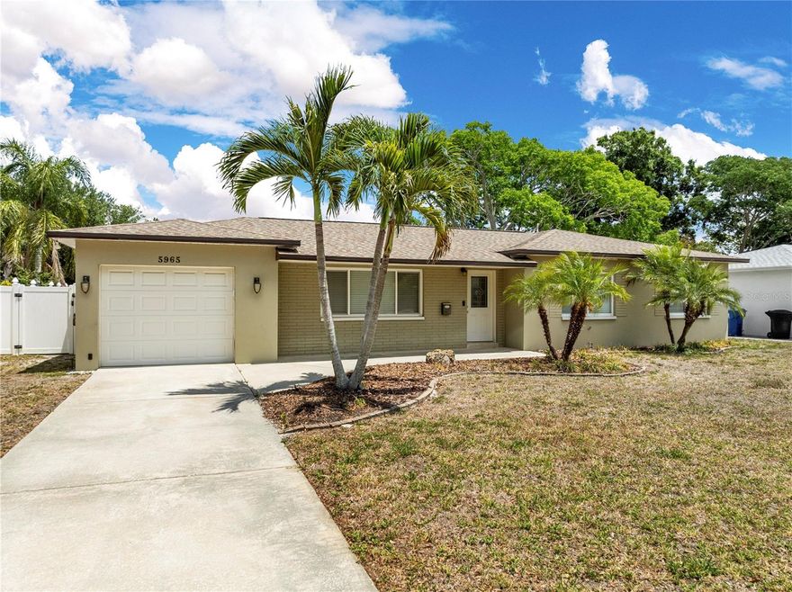 Under contract-accepting backup offers. Welcome to this stunning, immaculate 3 bedroom 2 bath home located in North St. Petersburg. Enjoy the
convenient location, just minutes from downtown, I-275, the beaches, and airports. This nicely updated home
features new high quality Karastan laminate flooring in the hall, living and dining room. The carpet in the
bedroom has been replaced with new Karastan carpet. The large, screened patio is perfect for outdoor
entertaining. The roof is less than 3 years old. Schedule your showing today and experience this beautiful
home for yourself.