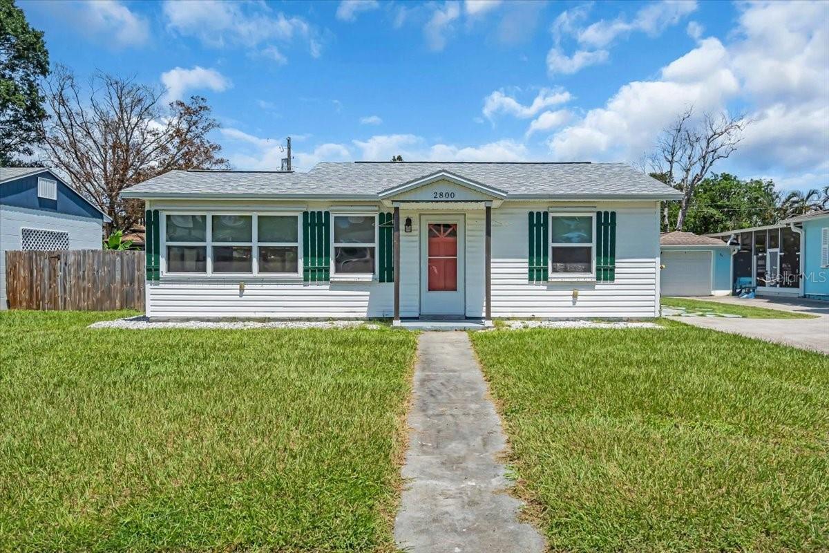 Charming Gulfport home offering comfortable living space, situated on a generous .14 acre lot with tons of room to expand. Located in Gulfport's coveted Marina District, walking distance to the kayak launch, Clam Bayou Park, Marina, beach, local shops, restaurants and public transit. Roof replaced in 2021, Newer windows, and a detached garage. Built in 1951, offering classic character with modern potential. This property received minimal flooding (less than 1 foot- SDL@28.3%) and makes for a great coastal home, fixer upper, seasonal property or rental. 8 mins to the best Gulf Beaches and Downtown St Pete. 25 minutes to 2 International Airports.