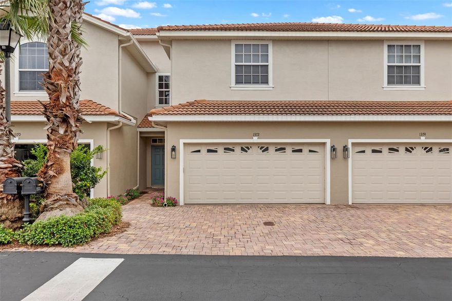 Experience the best of Palm Harbor townhome living in the desirable gated community of Villas of San Marino, located in the sought-after Palm Harbor University High School district. Built in 2013, this beautifully maintained 3-bedroom, 2.5-bath townhome with a loft and 2-car garage offers the perfect blend of Mediterranean coastal style, modern comfort, and low-maintenance Florida living.

From the moment you enter the community, the brick paver streets, tile roofs, and gated setting create a warm and inviting atmosphere. Inside, the home features bright, open living spaces with 9.5-foot ceilings, a comfortable flow, and a flexible floor plan designed for both everyday living and easy entertaining.

The spacious kitchen is the heart of the home, offering a large center island, stainless steel appliances, abundant 42-inch cabinetry, and generous granite countertop space. The main level also includes a conveniently located half bath, making the layout ideal for guests and daily use.

Step outside to enjoy the expanded outdoor living area featuring a covered and fully screened lanai, already prepped for an outdoor kitchen. Whether you enjoy morning coffee, evening relaxation, grilling, or entertaining, this oversized lanai adds valuable Florida lifestyle space.

Upstairs, a flexible loft provides endless options for a home office, media area, playroom, reading nook, or workout space. Freshly installed bamboo flooring throughout the upstairs adds warmth and style. The spacious primary suite includes a large walk-in closet and a spa-like bathroom with dual quartz vanities and an oversized walk-in shower. Two additional bedrooms are well-positioned near the hallway bathroom and laundry room for everyday convenience.

The 2-car garage includes shelving and extra storage, while the community’s gated heated pool and guest parking are just a short walk from the front door.

Perfectly located near top-rated Palm Harbor schools, this home places you minutes from Honeymoon Island, Caladesi Island, Pop Stansell Park, the Pinellas Trail, Downtown Palm Harbor, and historic Downtown Dunedin. Enjoy easy access to kayaking, boating, paddleboarding, beaches, restaurants, shopping, parks, and some of the best coastal lifestyle amenities in Pinellas County.

The pet-friendly community offers added peace of mind with monthly HOA dues that include cable TV, internet, trash, exterior maintenance including the tile roof, community pool, and landscaping.

If you are looking for a gated Palm Harbor townhome with style, comfort, convenience, and true Florida lifestyle appeal, this is the carefree living opportunity you have been waiting for. Schedule your private showing today.