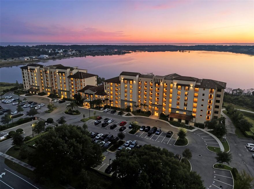 Welcome to Unit 615 in the exclusive gated Siena at Bella Collina Condos, where refined lakefront living meets modern comfort. This sophisticated 3-bedroom, 3-bath residence showcases a stunning 6th-floor panoramic view of 350-acre Lake Siena, capturing both gorgeous sunrises and softly lit sunsets. Built in 2019 with exceptional attention to detail, this move-in-ready home features a sleek, modern design throughout, premium finishes, and thoughtfully selected designer furnishings. Recent upgrades include a reverse osmosis kitchen drinking system and an A/C system equipped with UV light filtration, ensuring a healthier and more comfortable living environment. The spacious private balcony offers the perfect lakeside retreat, ideal for relaxation and reading. Siena provides its own gated entrance separate from the main community gate offering added convenience and ease for residents and visitors. Residents also have the opportunity to obtain membership to the world-class Bella Collina Country Club, featuring a Sir Nick Faldo–designed championship golf course, luxury spa, fitness center, tennis courts, resort-style pool, upscale dining, and scenic lakeside walking trails. Siena includes a resort-style hotel component, enhancing the lifestyle experience while allowing you to enjoy the benefits of luxury living without the upkeep of a single-family home. Perfectly positioned in the heart of Central Florida, Siena at Bella Collina offers exceptional convenience to nearby communities, including Windermere, Winter Garden, Clermont, and Montverde, along with top-rated schools and charming local shops and restaurants. The location also provides access to major highways, making Orlando International Airport (OIA) an easy commute ideal for frequent travelers, professionals, and those of us who value accessibility without sacrificing tranquility.