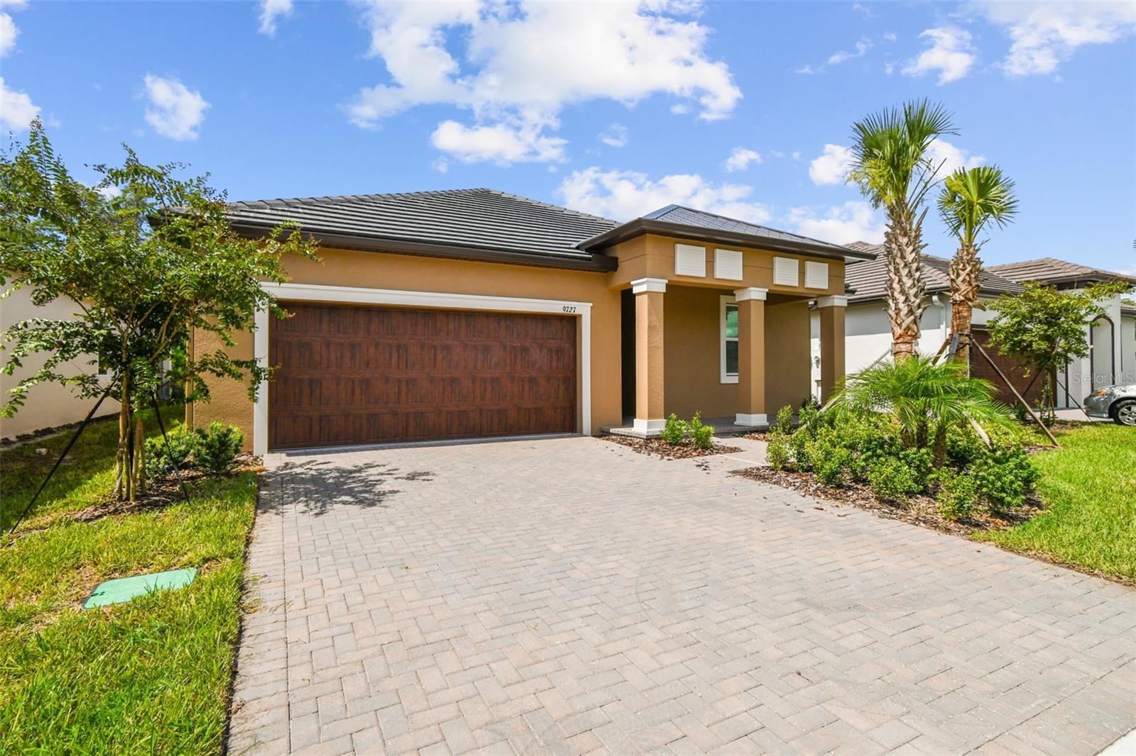One or more photo(s) has been virtually staged. Welcome home to this luxurious newly constructed home in the Angeline master-planned community. This Active Adult Community is a great place to enjoy the Florida lifestyle. It is conveniently located in beautiful Land O' Lakes where you have access to the Veterans highway that allows quick commute times to all the Tampa Bay area highlights: beaches, sporting events, a variety of entertainment venues.
As you enter this gorgeous home, you are greeted with a bright open floor plan. The 2 Bed 2 Bath layout is perfect for expansive living situation. Additional space is available with the Flex Room that can serve as an office or play room.
Living in the Angeline community includes access to the pool, fitness Center, pickleball courts, shuffleboard, bocce ball, cardroom, pool tables, restaurant, and all planned activities in the community. Enjoy the expansive golf cart community that has cart paths, bicycle paths, and walking trails.