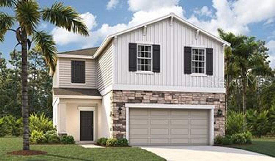 One or more photo(s) has been virtually staged. Under Construction. Avalon Park Tavares is a quaint live-work-play community featuring tree-lined streets, waterways, and the charm of a small-town lifestyle. Stanley Martin Homes offers affordable living and modern townhome design, combining comfort and style with the timeless appeal of this unique neighborhood. As part of this 155-acre community, homeowners will enjoy commercial and recreational spaces focused on the health and well-being of its residents. Nestled in the serene landscape of Lake Hermosa, Avalon Park Tavares combines a lifestyle where homeowners feel connected to their neighbors and involved in their community. Market Street will be the center of it all, where shopping, dining, and recreational options will abound. Not limited to Market Street, Avalon Park Tavares will offer acres of parks, walking trails, lakes, and more.

Welcome to the Cortez II, a beautifully designed two-story single-family home that seamlessly blends functionality with modern living. With a generous layout of 1,876 square feet, this residence features four spacious bedrooms and 2.5 baths, making it an ideal choice for families or those who enjoy entertaining. The heart of the home is the modern kitchen, which boasts a large island with seating, perfect for casual meals or gatherings. The kitchen flows effortlessly into the great room and dining area, creating an inviting space that extends to a back patio, ideal for outdoor relaxation and entertaining. Upstairs, the Cortez II offers a thoughtful arrangement of bedrooms that cater to various lifestyle needs. The primary suite is a true retreat, complete with a generous walk-in closet and an en-suite bath featuring dual vanities and a linen closet. Adjacent to the primary suite, one bedroom can serve as a cozy nursery or a productive home office, while two additional bedrooms at the front of the home are separated by a loft, providing privacy for older children or guests. A full bath with dual sinks and a conveniently located laundry room with a sink enhance the home's practicality. *Photos are from a similar home.