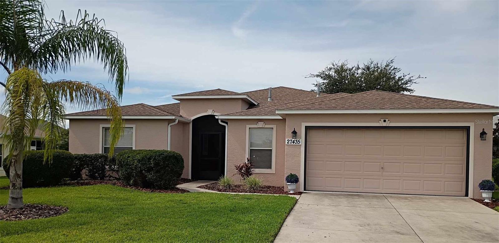 **Professional photos coming soon!**This stunning Monarch 2 model is located in one of Florida’s most sought-after 55+ communities and is packed with comfort, upgrades, and space to enjoy the good life.
Step into the bright and welcoming foyer, featuring an expanded entryway with plantation shutters and a convenient coat closet. Inside, you’ll find an open-concept layout with no carpet—just stylish, easy-care flooring throughout the entire home. The spacious living room opens to a private, screened lanai with peaceful views and no rear neighbors, making it the perfect spot to relax or entertain.
The well-appointed kitchen boasts granite countertops, a tile backsplash, stainless steel appliances, upgraded cabinetry with pull-out drawers, and a large walk-in pantry. There’s also a cozy breakfast nook ideal for casual dining or morning coffee.
Retreat to the primary suite, where you’ll find a generous master bathroom with dual sinks, a walk-in shower, and two linen closets for extra storage.
The garage offers plenty of functional space, complete with a dedicated golf cart area and screened garage door for added ventilation and convenience.
Beyond the home, the HOA covers an impressive list of services including internet, cable, lawn care, a resort-style pool and spa, and an on-site manager. There’s even a full-time activities director to help you make the most of the community lifestyle.
Enjoy amenities such as a fitness center, bocce ball, tennis courts, a billiards room, library, card room, horseshoes, scenic walking trails, wide-open green spaces, and on-site RV storage.