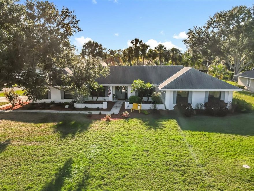 Welcome home to effortless Florida living in the highly sought-after Plantation community of Cypresswood, where space, comfort, and lifestyle come together. Set on an oversized 0.46-acre lot, this beautifully maintained single-story ranch-style home offers privacy, flexibility, and room to breathe—both inside and out.

Step inside to a bright, open layout made for gathering and relaxing. The spacious great room with fireplace invites cozy evenings, while a versatile flex space easily adapts as a home office, living room, or quiet retreat. Entertain with ease in the formal dining room, and enjoy everyday moments in the welcoming eat-in kitchen, thoughtfully updated with new cabinetry, countertops, flooring, plumbing, and appliances. A nearby inside laundry room adds everyday convenience.

This home has been lovingly updated for peace of mind, including 11 of 13 replaced windows, a new HVAC system, new front and back doors, a new garage door and opener, and a newly fully insulated attic. The roof is approximately 7 years old, and the water heater approximately 2 years old. A spacious 2-car garage offers plenty of room for vehicles, storage, or recreational gear—perfect for this golf-cart-friendly community.

Out back, your private oasis awaits. Relax or entertain in the fully screened, oversized saltwater pool, complete with a new pool pump, new pool enclosure screening, and lush privacy hedges that create a serene, secluded escape. It’s the perfect setting for morning swims, weekend gatherings, or peaceful evenings under the Florida sky.

Beyond the home, Cypresswood offers a lifestyle few communities can match. Residents enjoy an 18-hole championship golf course, along with a vibrant clubhouse featuring a restaurant—a true social hub where neighbors become friends.

Move-in ready and rich with lifestyle appeal, this home is more than a place to live—it’s a place to truly enjoy life.