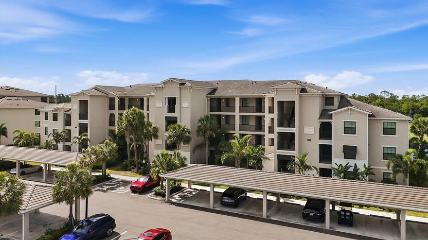 This beautifully maintained 4th-floor condominium in the highly sought-after Lakewood National community offers an exceptional opportunity to enjoy resort-style living in one of Lakewood Ranch’s premier bundled golf neighborhoods. Residents have access to an Arnold Palmer-designed 18-hole golf course, world-class amenities including tennis, pickleball, a resort-style pool with lap lanes, fitness center, tiki bar, and clubhouse. Inside, the residence feels nearly new and is offered turnkey furnished, making it ideal for seasonal, full-time, or investment ownership. The open-concept floor plan features a spacious kitchen with tile flooring and durable hard-surface countertops, seamlessly flowing into the living and dining areas—perfect for entertaining. Split-bedroom design provides privacy, with both bedrooms positioned near full bathrooms. Step onto the private balcony and enjoy breathtaking views of golf, water, and surrounding nature. This property combines comfort, convenience, and luxury in a vibrant amenity-rich community.
