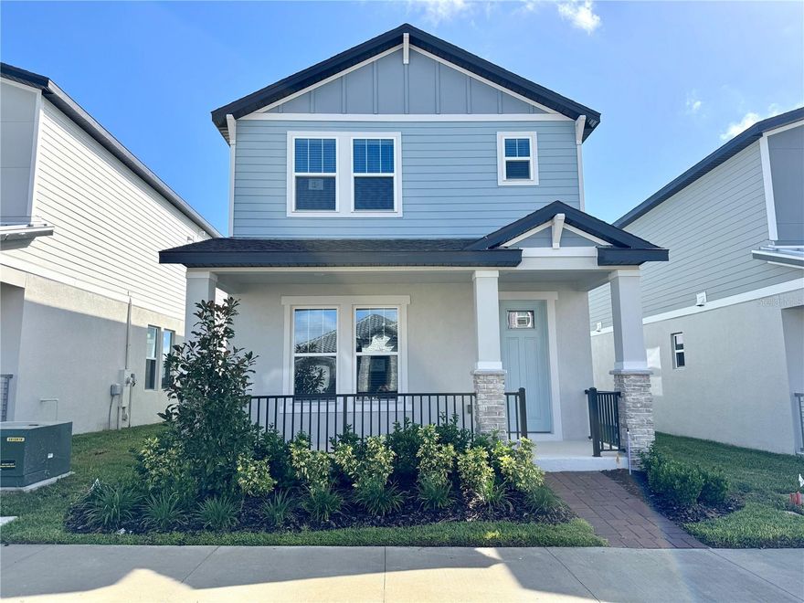 Enjoy this beautiful brand new 3 Beds 2.5 baths with 2 car garage + loft up stairs. Amazing location, close to markets, restaurants and highway. Near Disney and perfect for your family! Located in a friendly neighborhood, this single family offers comfort and convenience in a prime location. Top-rated schools inside the community. Shopping centers, and dining options, and just minutes from Disney. Easy to apply!!! Schedule a visit, you will love it! Enjoy this community with pool, pickleball court, playground and enjoy all life style Winter Garden / Horizon West provide.