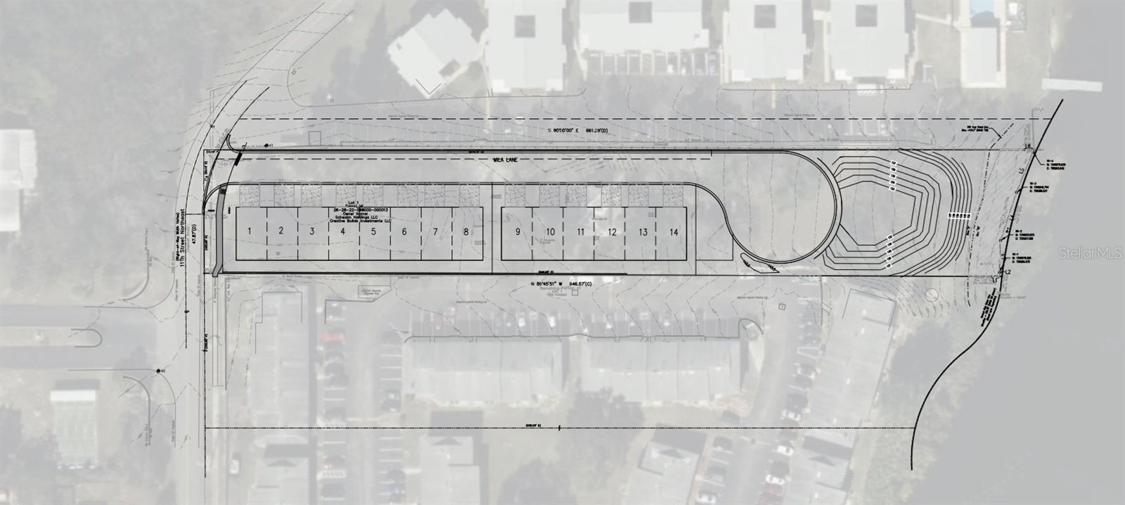 Entitled land! 14 Unit townhome development approved and ready for construction immediately! 1.57 acres consisting of 103 feet of lake frontage on Lake Buckeye in Winter Haven. Documents will be provided upon requests.