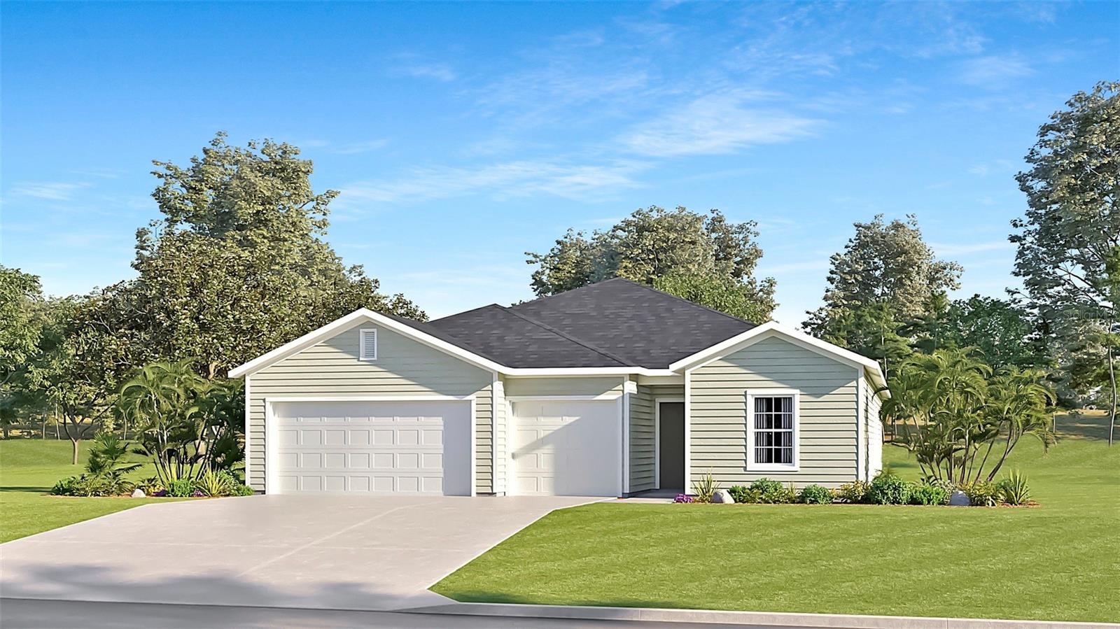 Under Construction. This single-story home is designed for seamless entertaining and family gatherings. At the center is an inviting open-concept floorplan with sliding glass doors leading to a screened porch. Two bedrooms are located at the back of the home, including the expansive owner’s suite with an en-suite bathroom and walk-in closet, and two additional bedrooms can be found near the entry. A three-car garage completes the home.