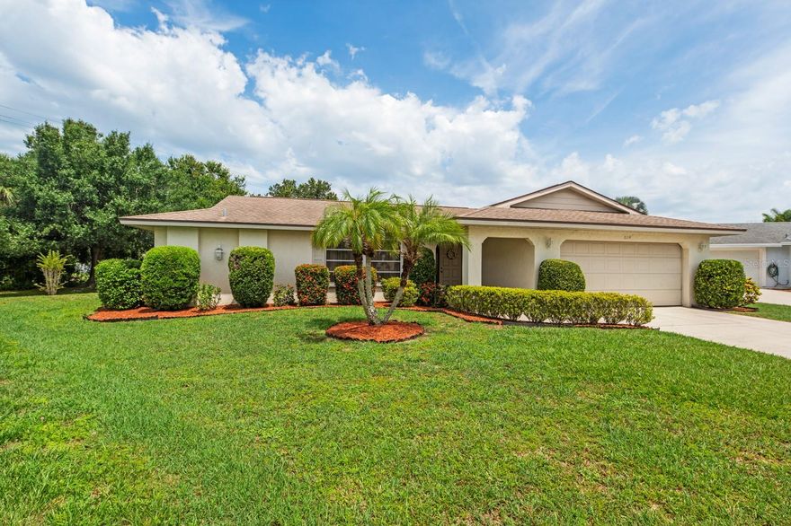 Premium location, family-friendly community, short drive to the beach, shopping, restaurants, and sought-after schools. This home features spacious living and dining area, three-bedroom/two-bathroom, two car garage, and a cozy backyard with room to build a pool. The sliding glass doors, off the great room, open up to the patio, bringing a lot of natural light.  This oversized lot includes a huge backyard and large lanai overlooking a peaceful setting.  This is the opportunity to experience comfort, style, and convenience in one of the most sought-after areas of Sarasota.