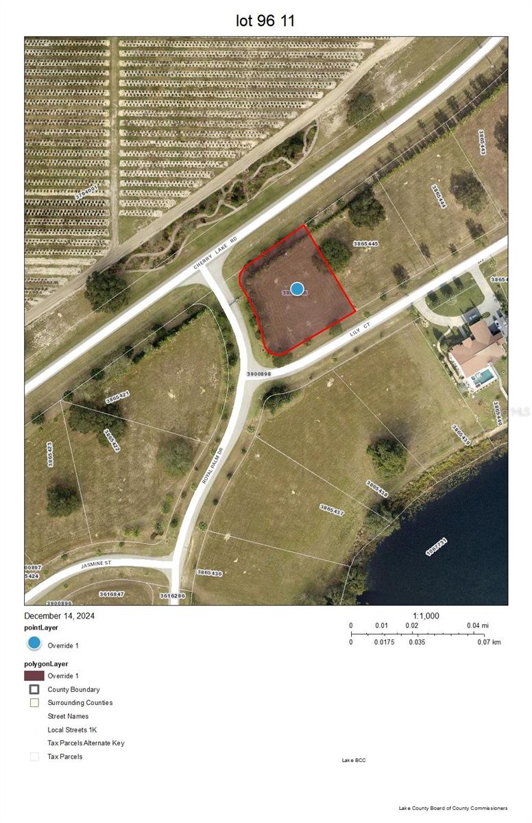 This is a corner Lot with gorgeous lake view is in exclusive community of Garden City, Groveland, FL. This 0.58-acre lot has a large tree nursery as a neighbor. Surrounded by natural beauty and nestled amidst upscale homes, it offers the ideal setting for quiet country living away from all the hustle and bustle of city life. This is a gated community providing both security and privacy. You can bring your own builder and have the flexibility to build exactly what you desire. The minimum building requirements include 3,000 square feet of living area under air, a tile or metal roof, and the option for up to two stories. Electricity and city Water already available on the lot. Located just 45 minutes from Orlando International Airport, Walt Disney World, and other major attractions, and with easy access to Florida's Turnpike, HWY 27 and Route 75, it strikes the perfect balance between country living and convenience.