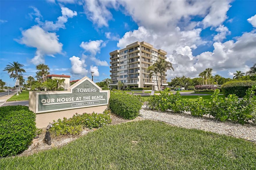 Price Drop of 20K - best price for a Tower Unit in Our House at the Beach !Strong Rental Income – Across from Siesta Beach! Totally updated 2 bed / 2 bath condo in the West Tower of “Our House at the Beach”, directly across from Siesta Key Beach, ranked #1 in the U.S. by TripAdvisor in 2024. This second-floor unit offers incredible natural light and nearly 270 degrees of wraparound views thanks to 46 feet of sliding glass doors in the living and dining areas. This unit is turnkey furnished (excluding some artwork and personal items) and features luxury plank vinyl flooring throughout, with updated bathrooms and a gorgeous, remodeled kitchen with granite countertops, stainless steel appliances, and a pass-through to the main living area. The spacious primary bedroom offers abundant windows and a bright, airy feel. Both bathrooms have been tastefully upgraded. Enjoy two oversized balconies, perfect for relaxing after a day at the beach or hosting guests. This is not just a beach retreat—it’s a solid investment: • $32,900 gross rental income in 2023 • $28,000 in 2024 (despite storms) • Projected $40,000+ in 2025 with owner use! Weekly rentals allowed, boosting occupancy and revenue potential. The $45,000 special assessment (impact glass & more) is fully paid by the seller. Community amenities include: • Heated pool • 2 tennis courts • Grilling pavilion • Assigned covered parking • In-unit full-size washer/dryer • Pet-friendly (owners may have 1 pet up to 15 lbs) Units in the West Tower rarely come on the market—last year’s sale went for significantly more. This is your chance to own a beautifully maintained, income-producing condo across from one of the world’s most beautiful beaches!